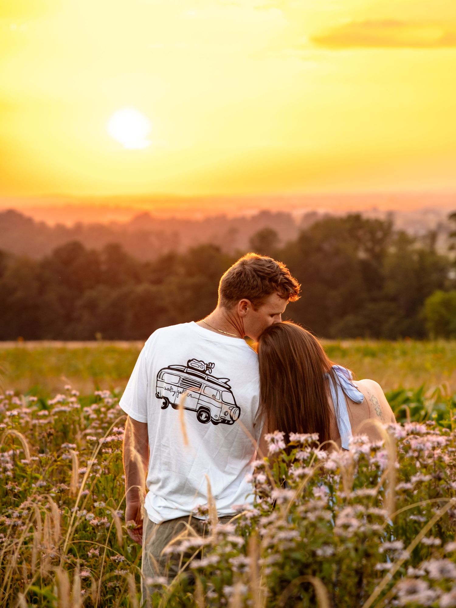 golden hour portrait session wildflower lookout