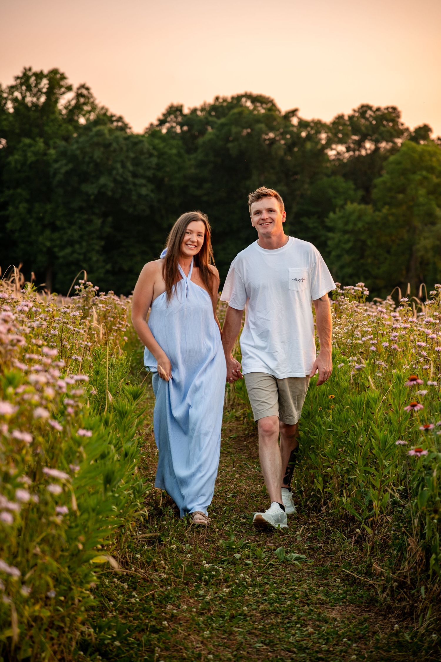 golden hour portrait session wildflower lookout Lancaster PA