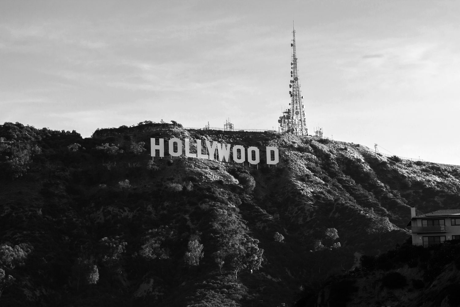 The Hollywood sign in Los Angeles CA