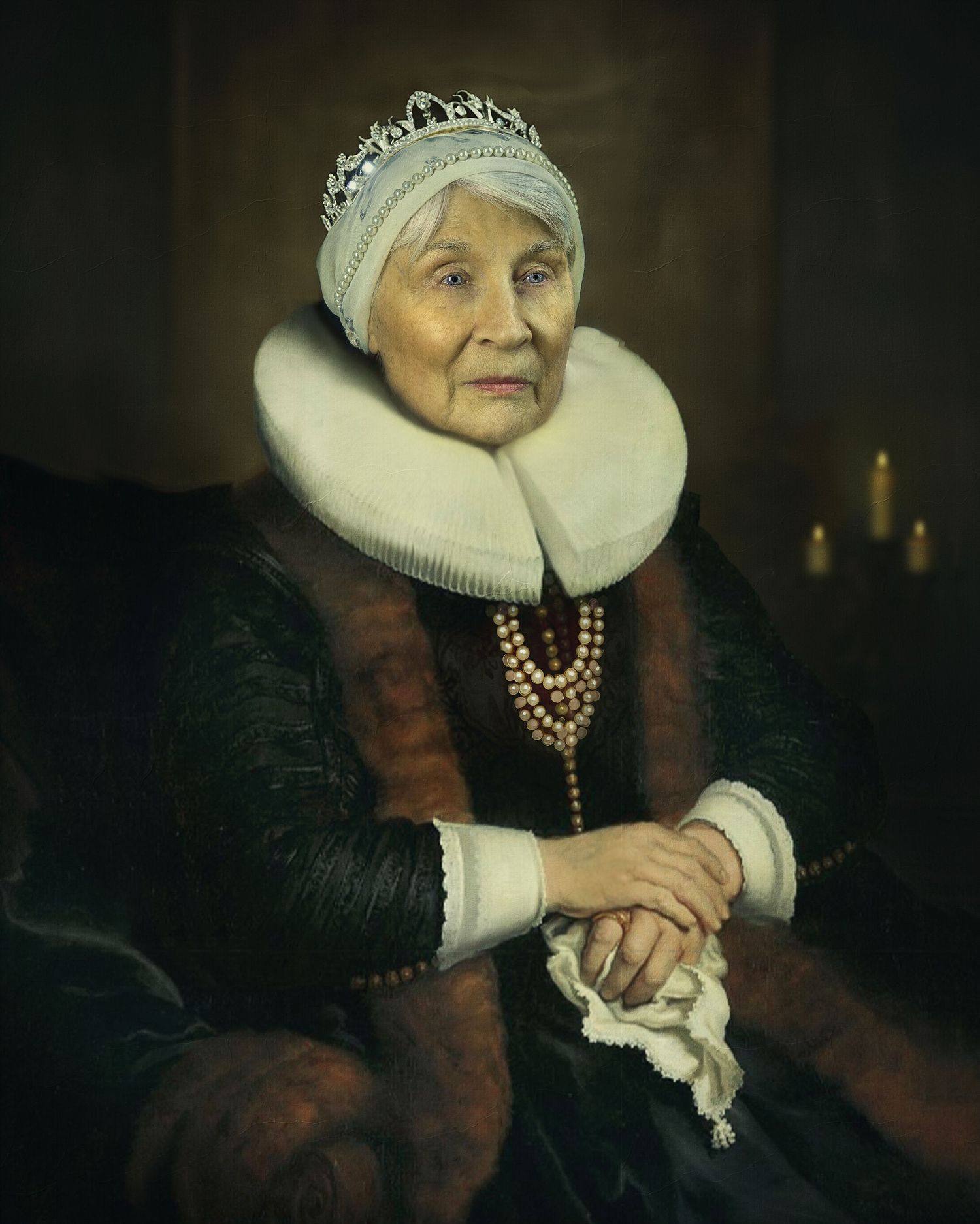 Fine art portrait in Rembrandt style by Joseph Saul