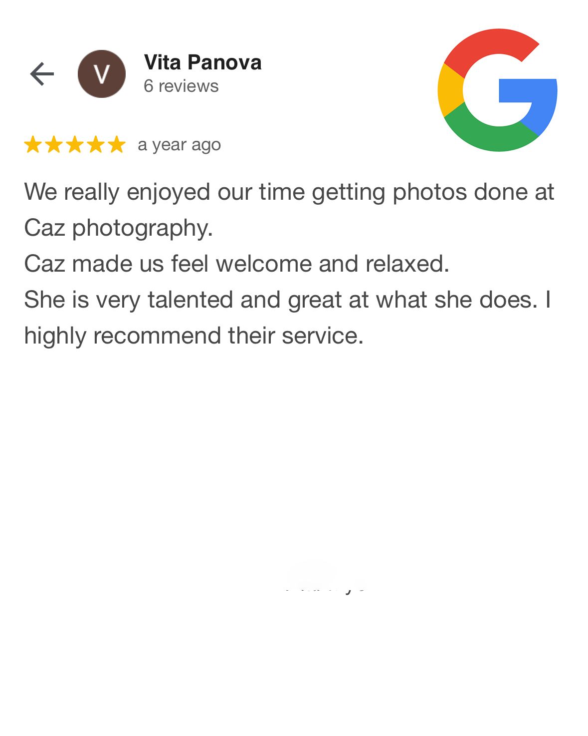 Caz Captures - Google Review 