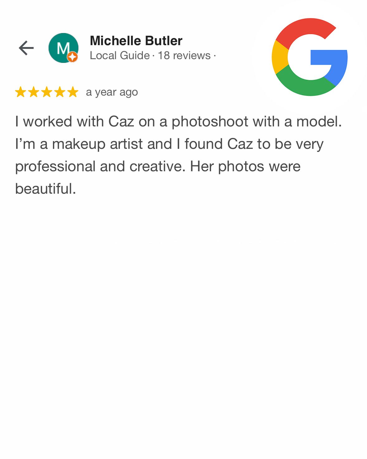 Caz Captures - Google Review 