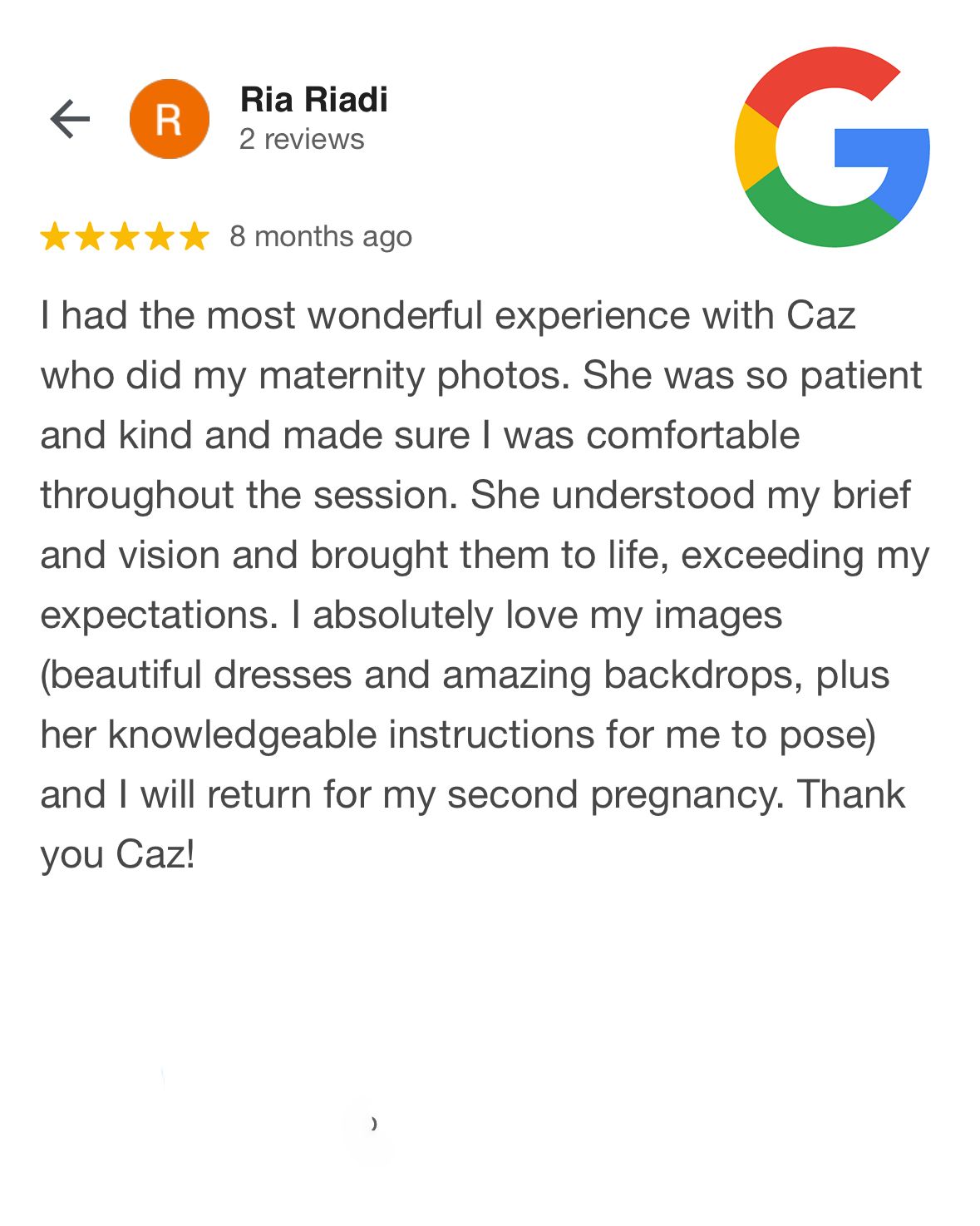 Caz Captures - Google Review 