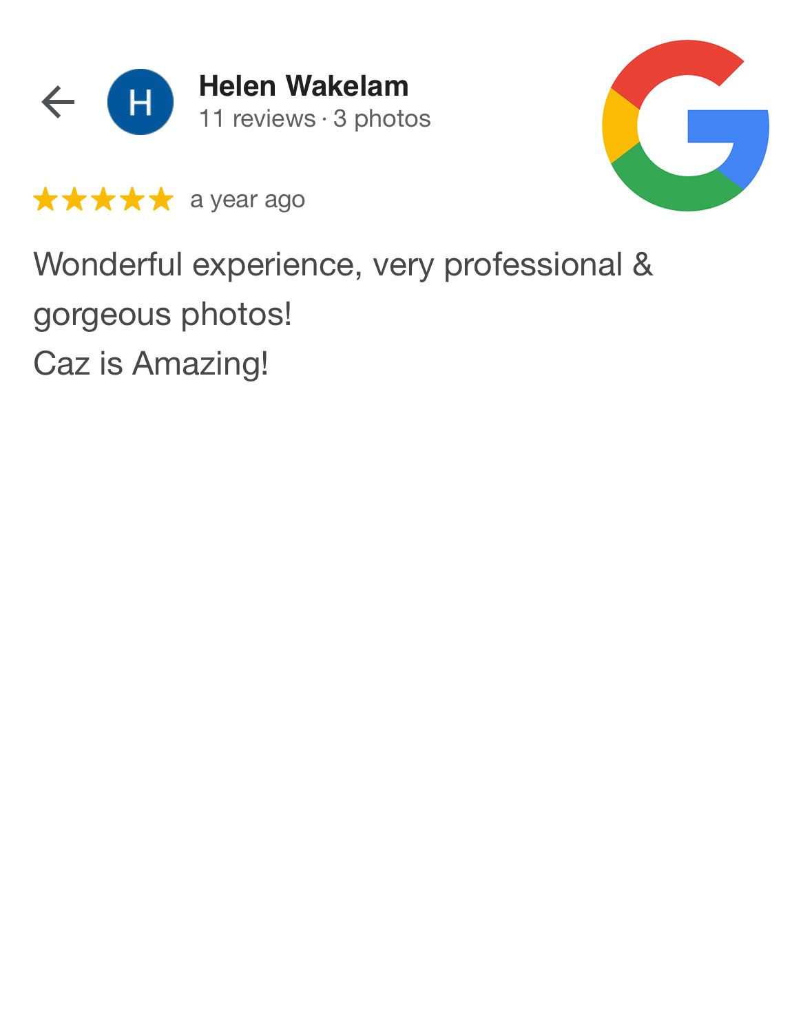 Caz Captures - Google Review 