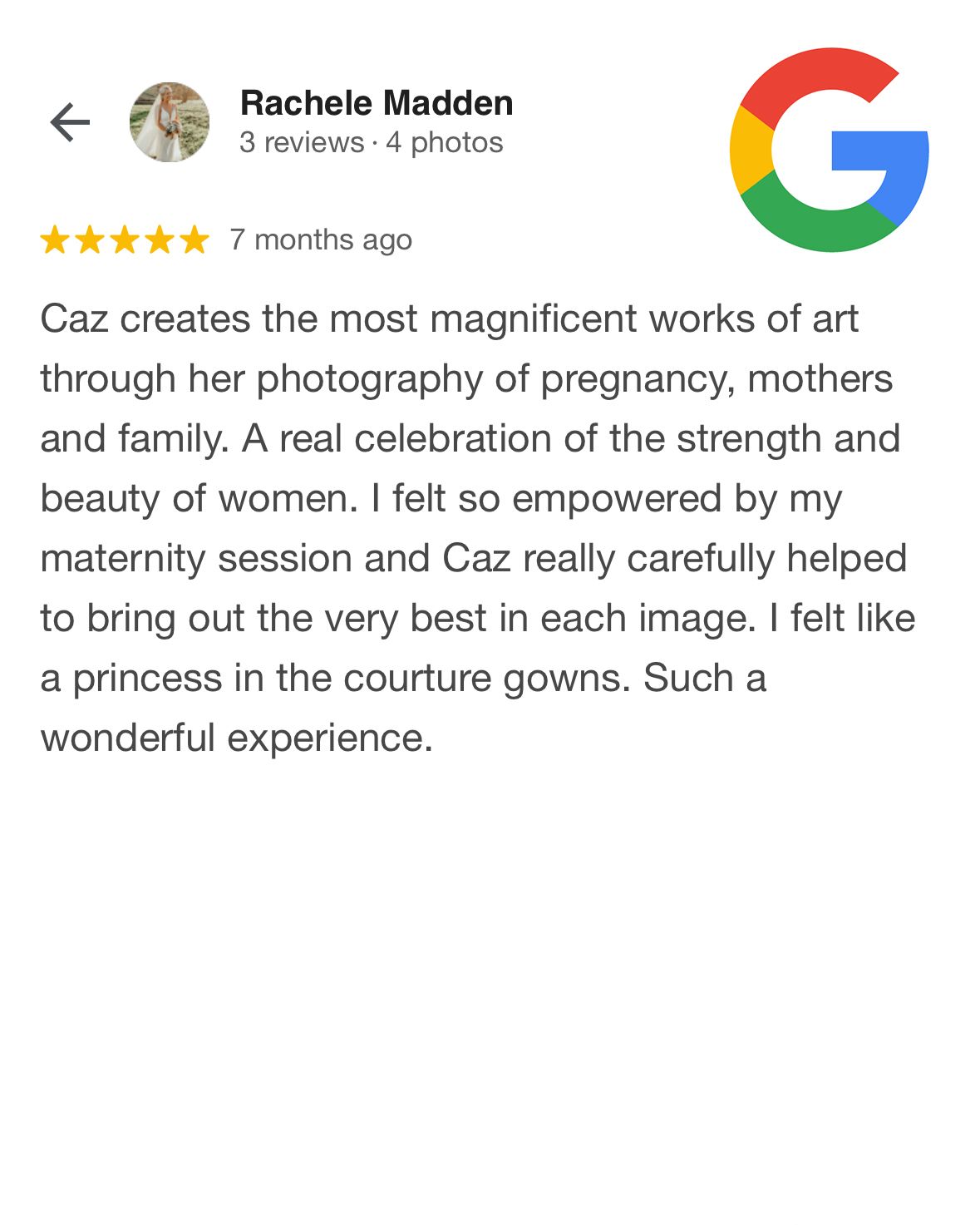 Caz Captures - Google Review 