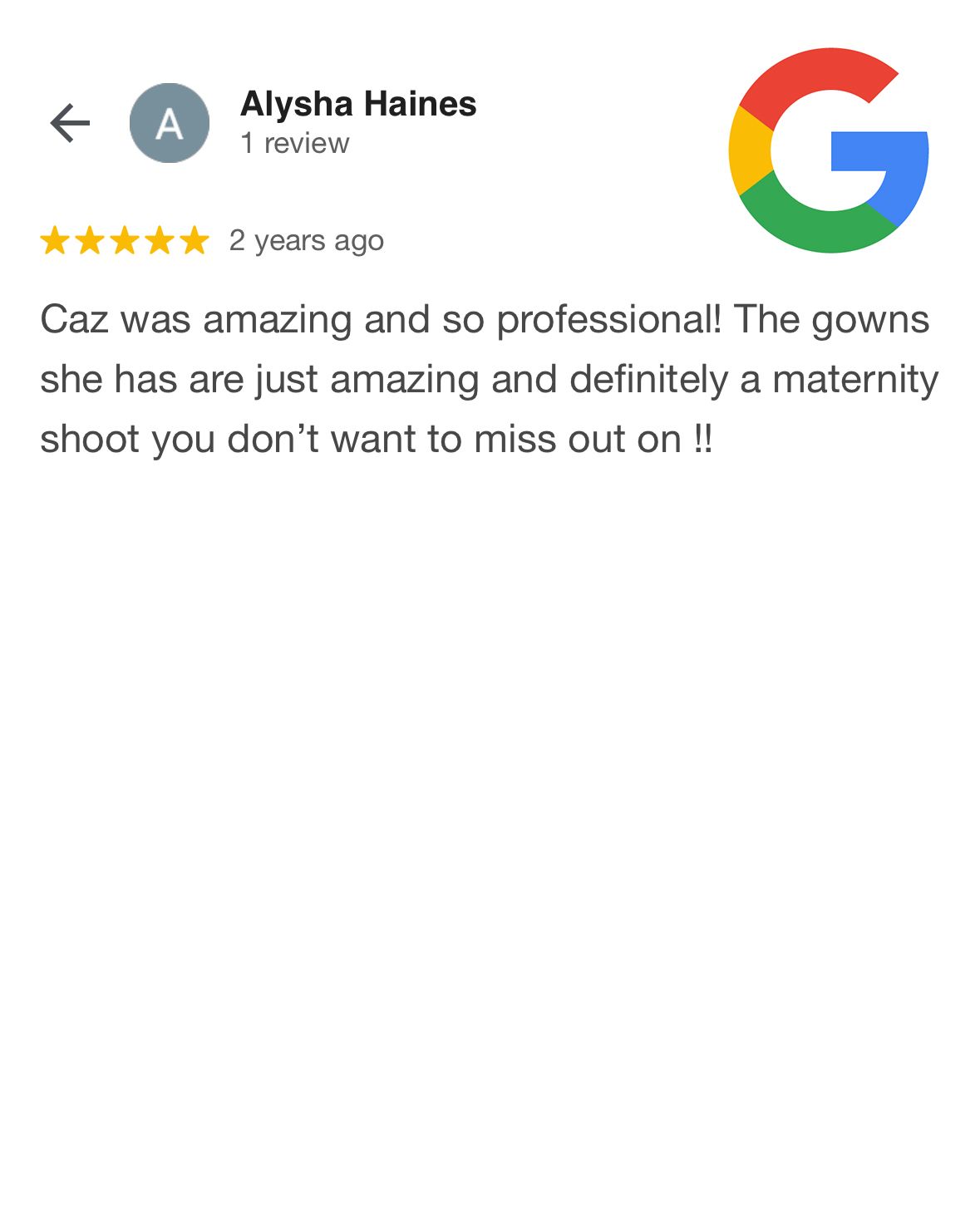 Caz Captures - Google Review 