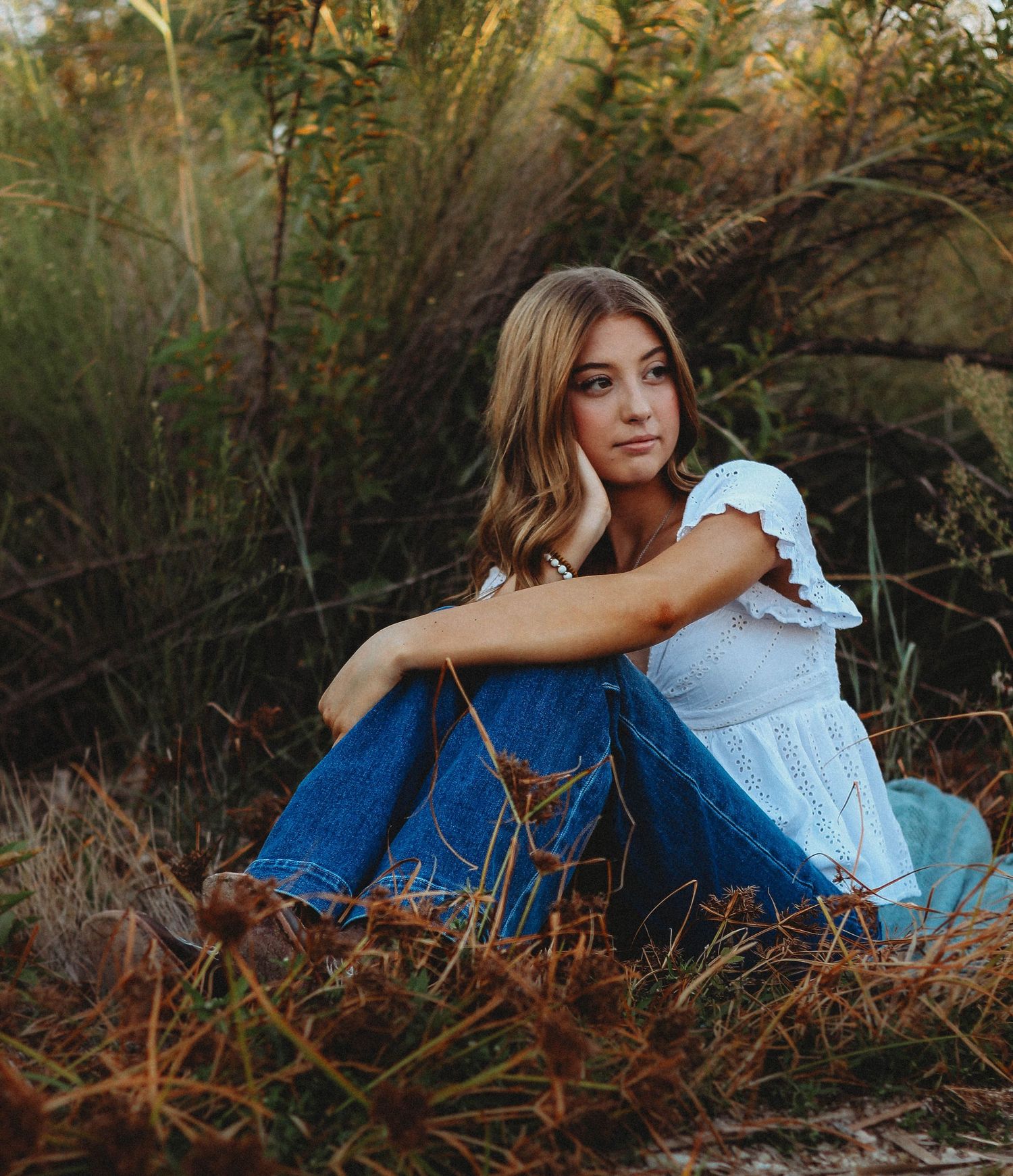 Senior western style photoshoot in the country in Abilene, TX