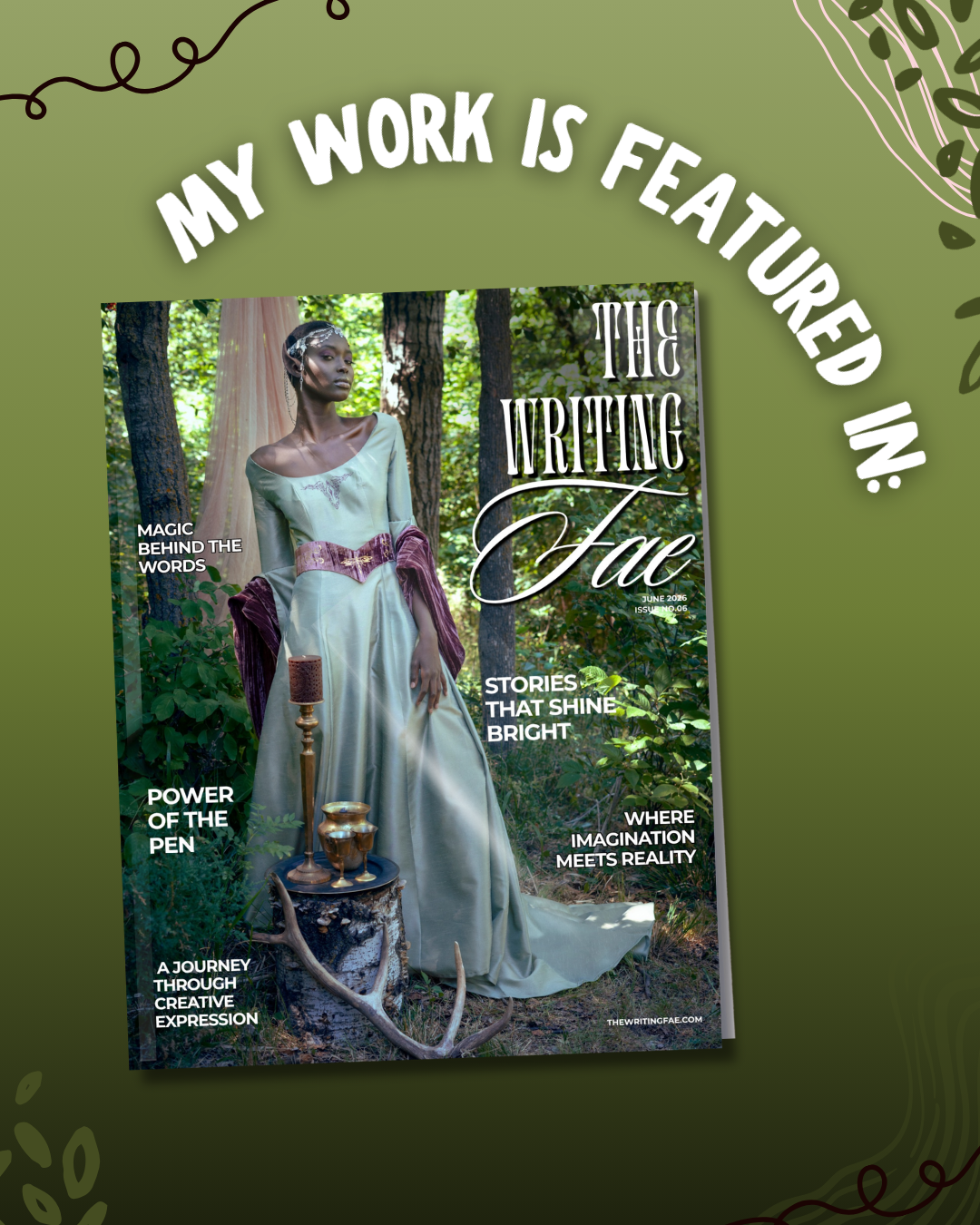Featured in magazine publication badge for Shadow & Light Portraits.