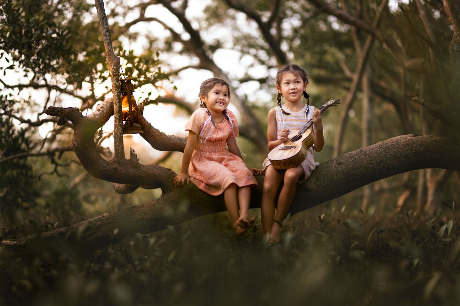 Whimsical children fine art session in nature - Brisbane family photographer