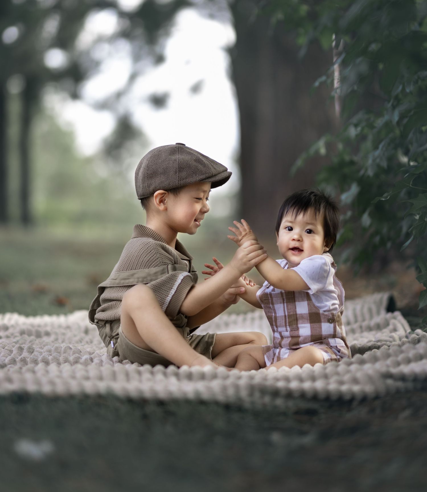 Heartfelt brothers moment in nature - Fine art storytelling photography Brisbane