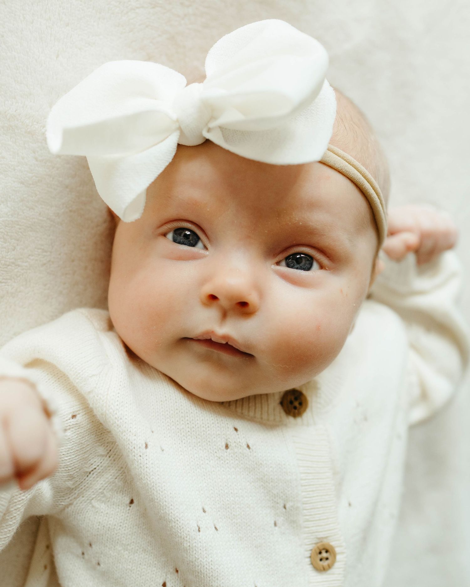 In home newborn photoshoot with natural light in St. Louis Missouri