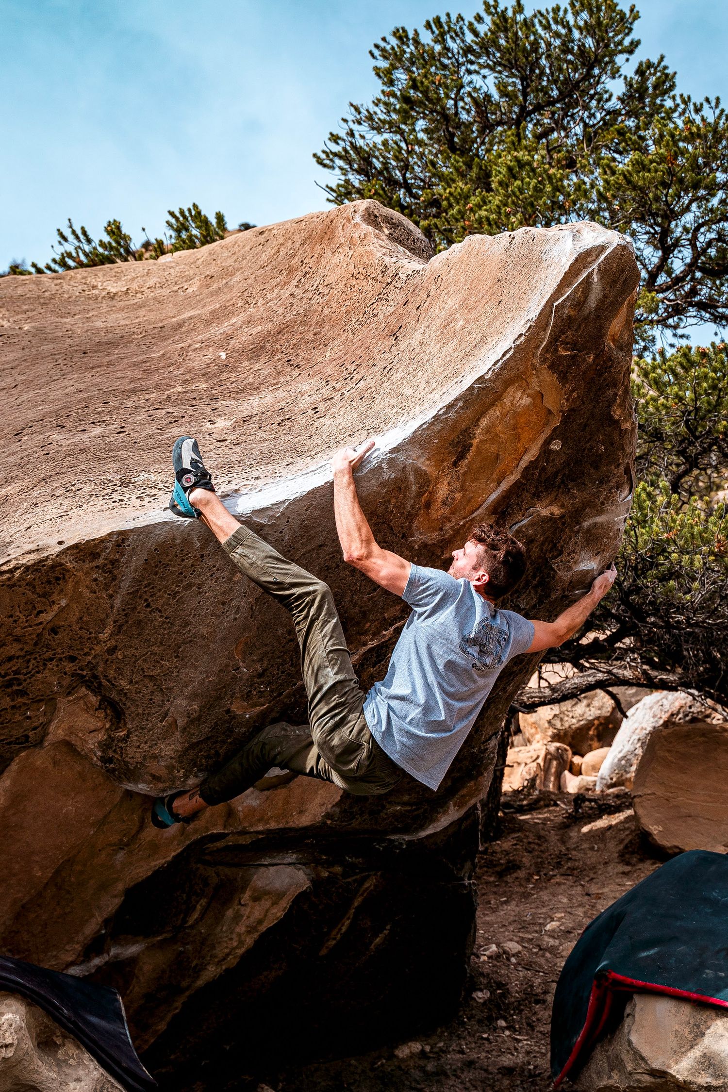 Climbing in Joe's Valley