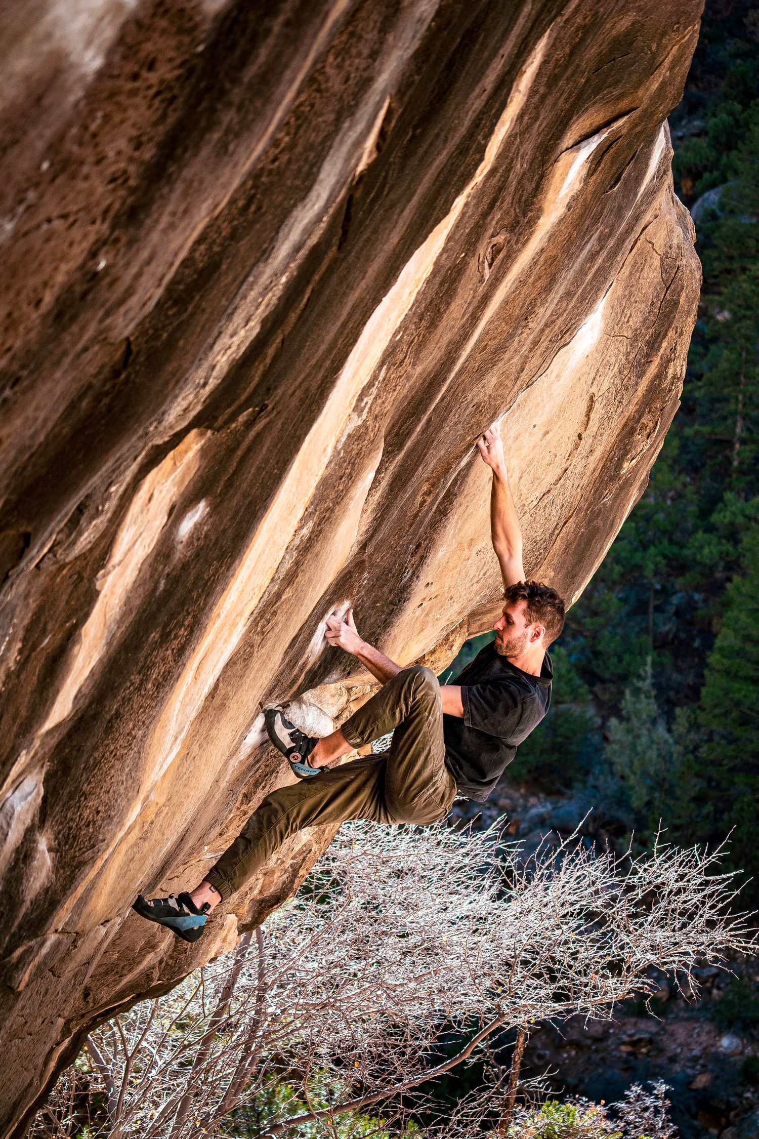Climbing in Joe's Valley