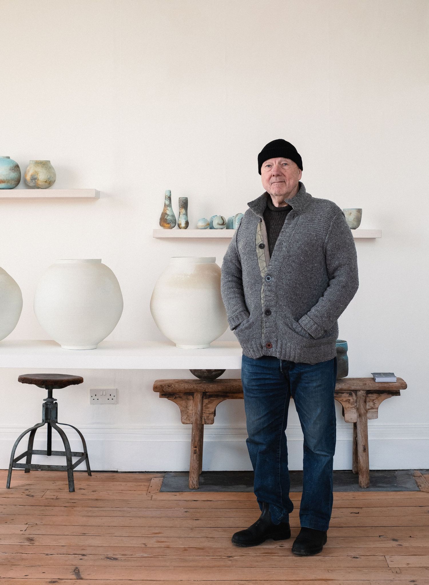 Jack Doherty in his gallery