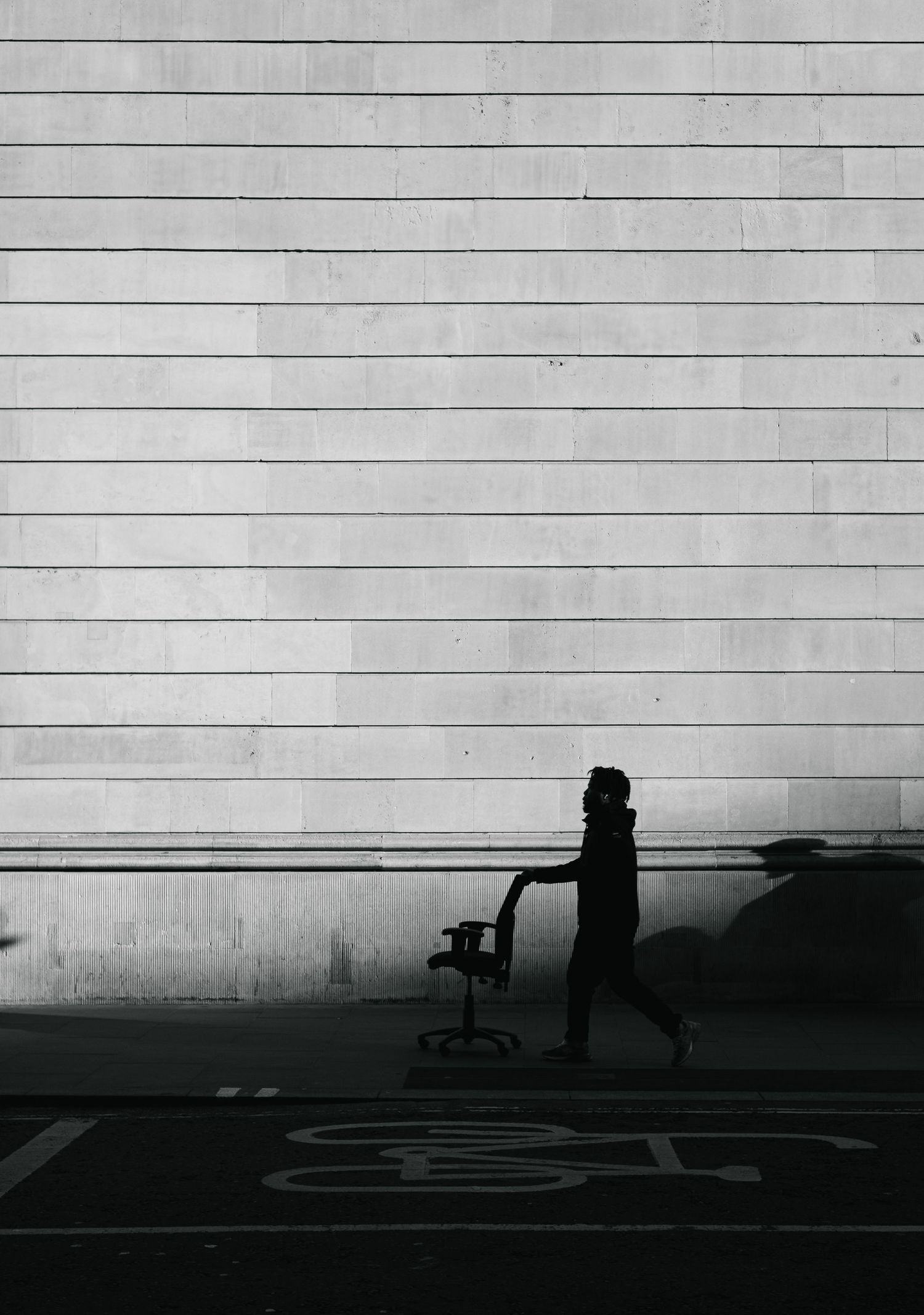street photography in black and white, artistic shadows