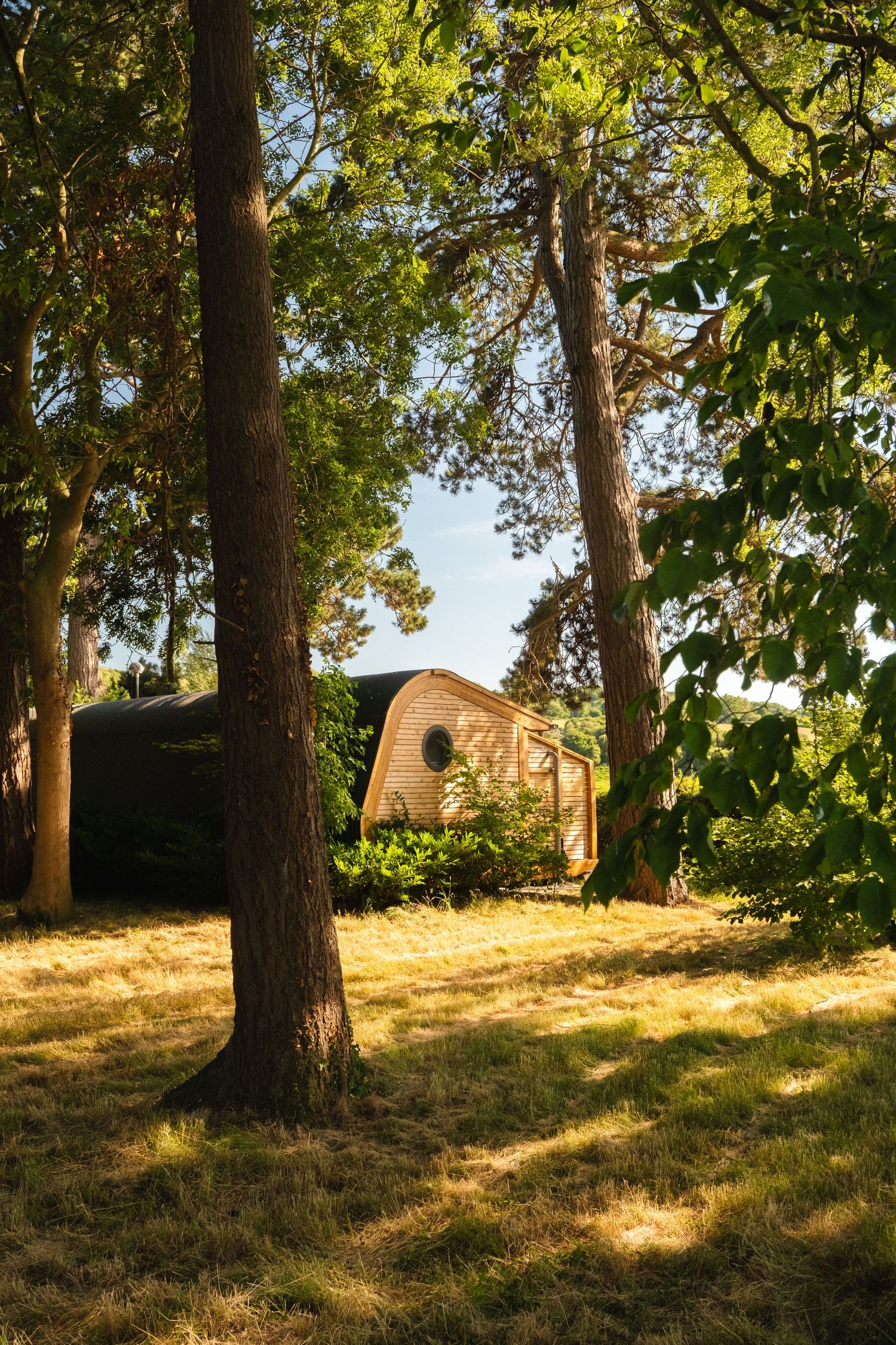 glamping pod at Cynefin Retreats