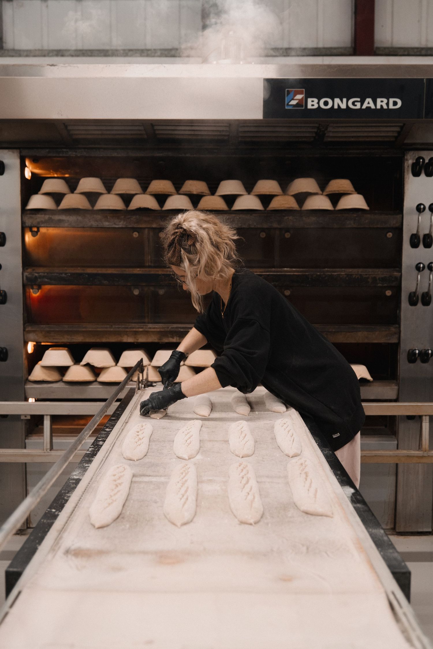 bread making at Pavilion bakery