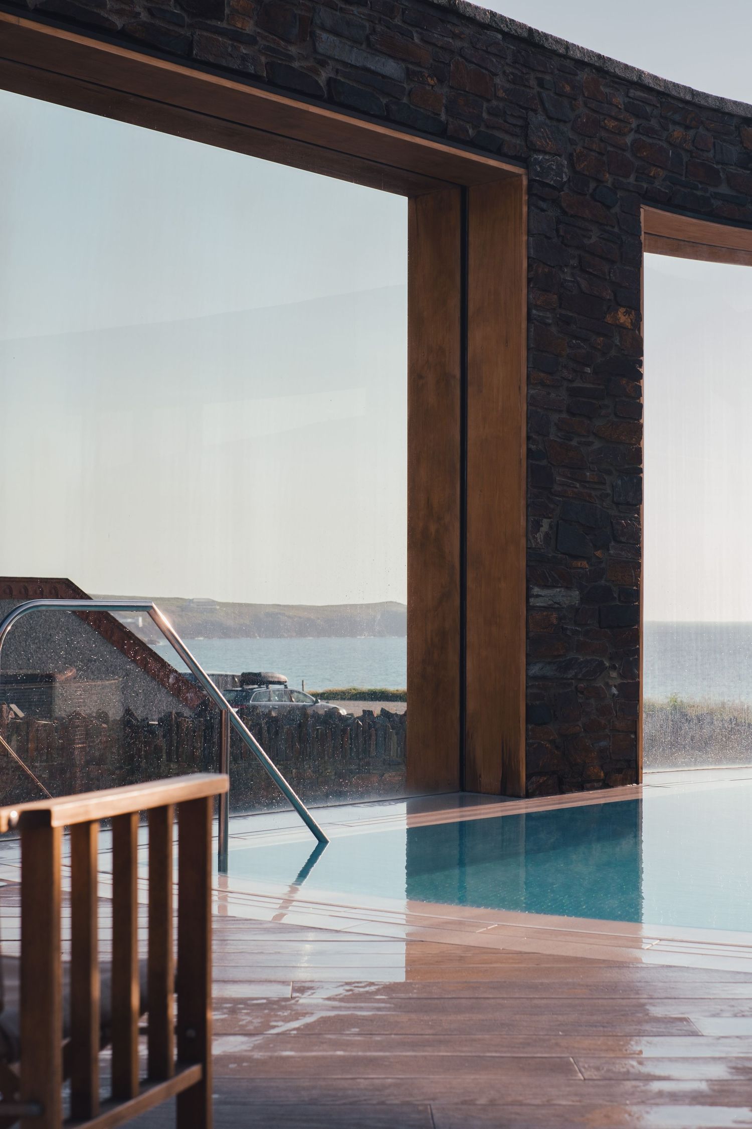 outdoor swimming pool at The Headland hotel