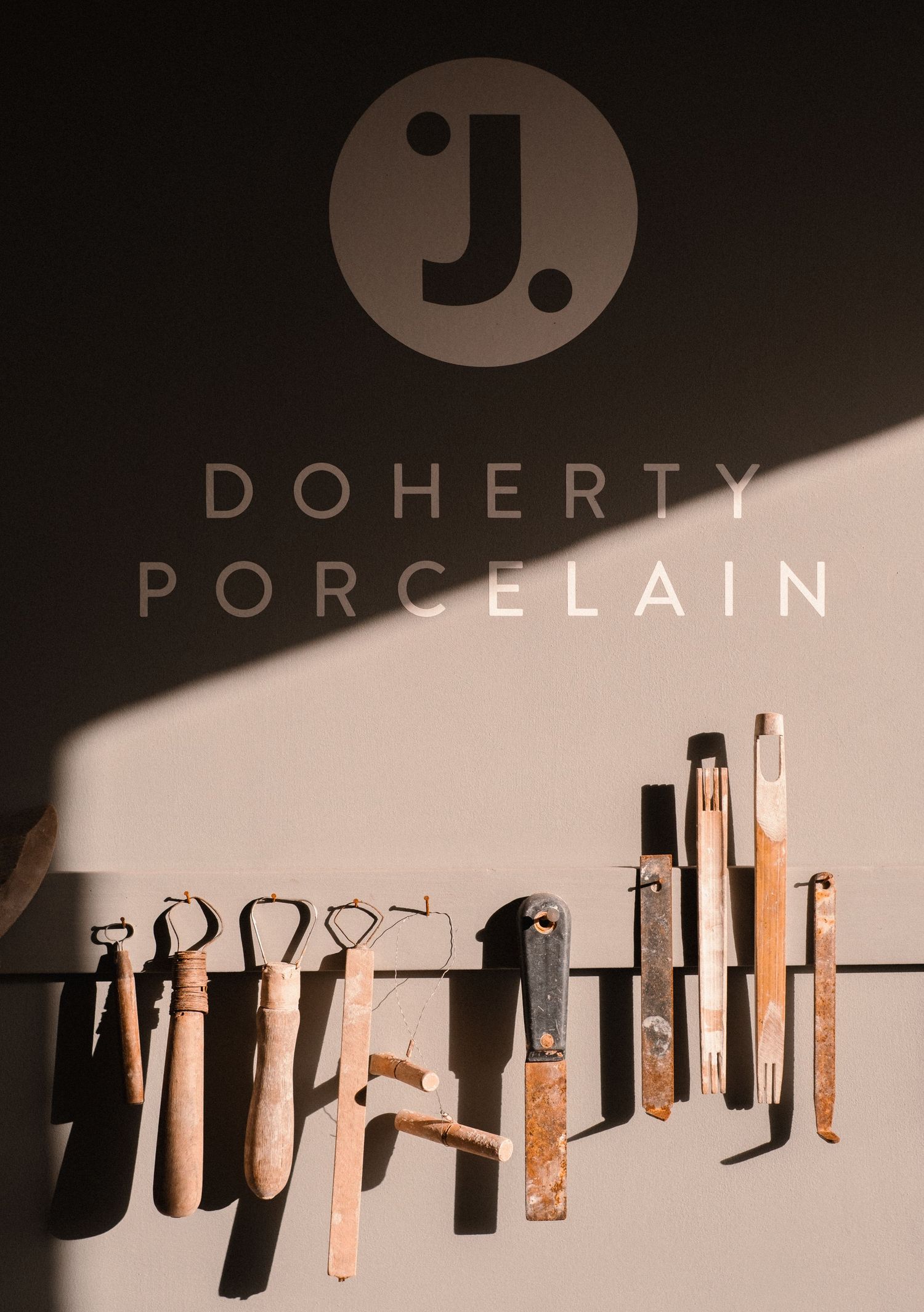 Jack Doherty porcelain tools in the morning light