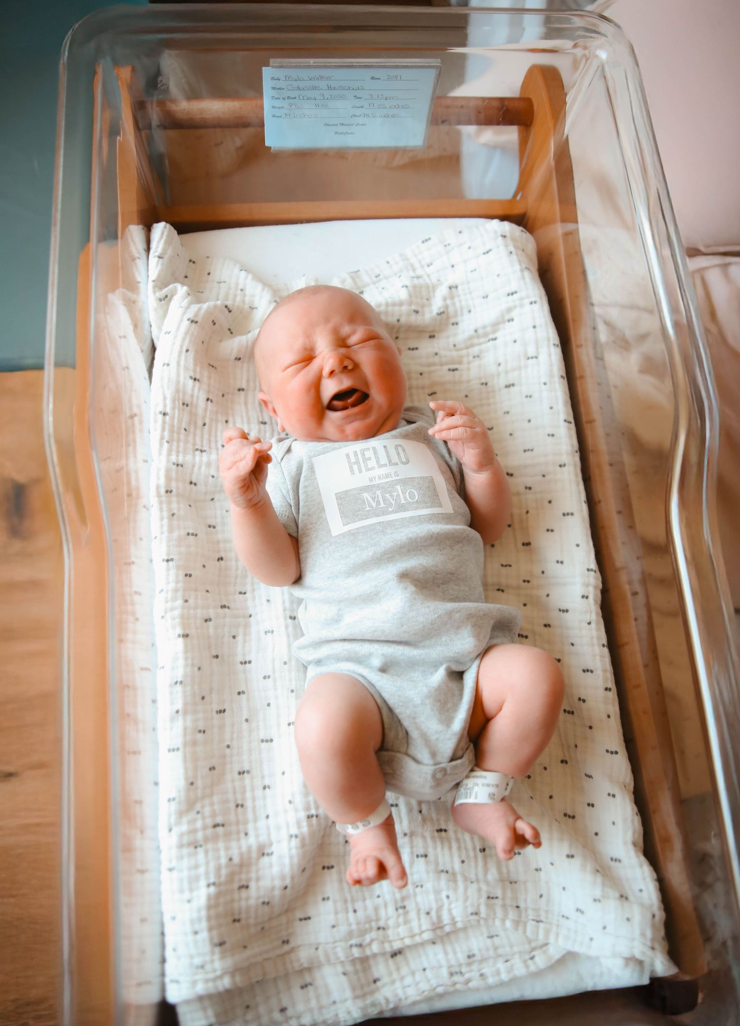 newborn baby at hospital after birth Southeast Minnesota
