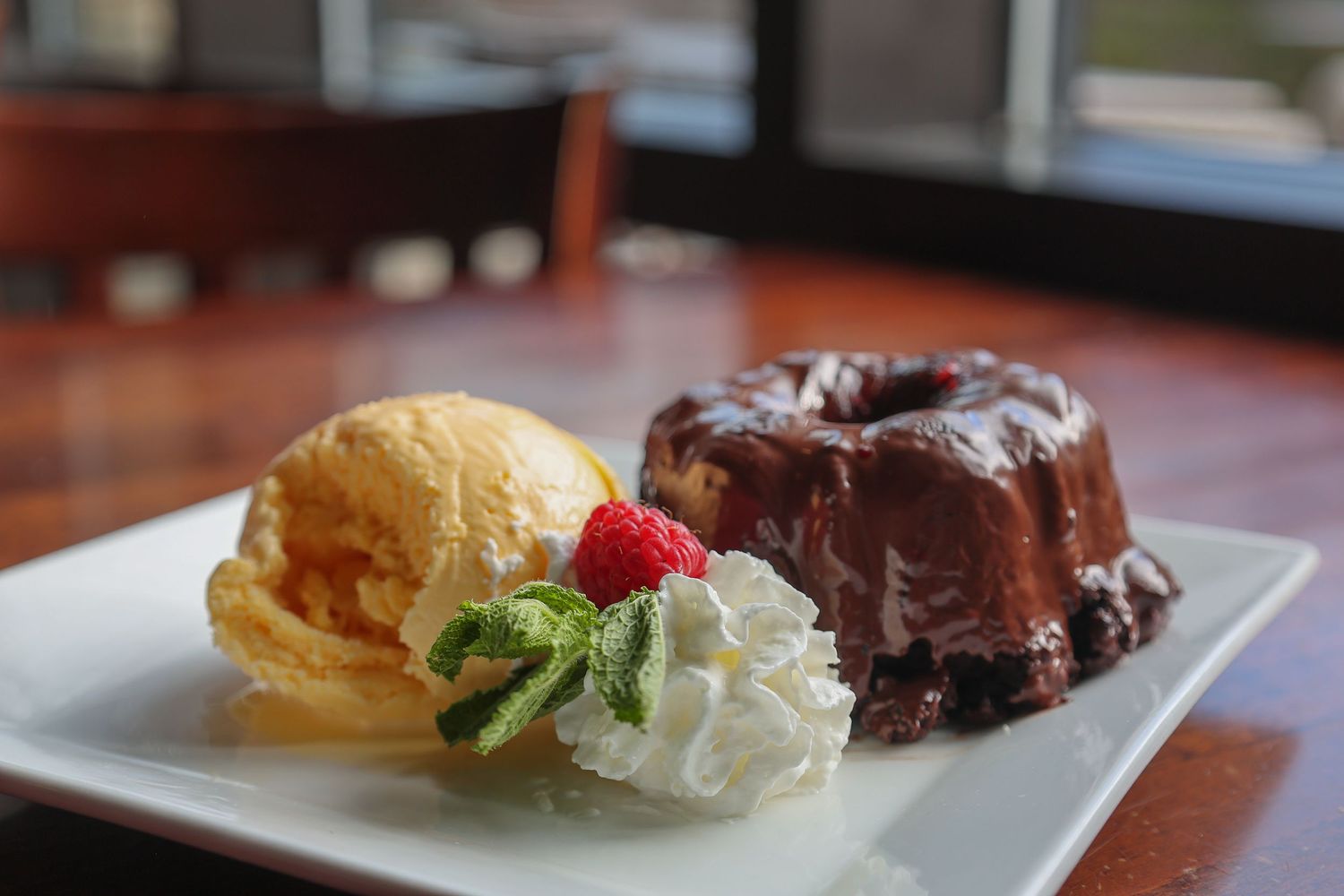 Food photography featuring dessert item.