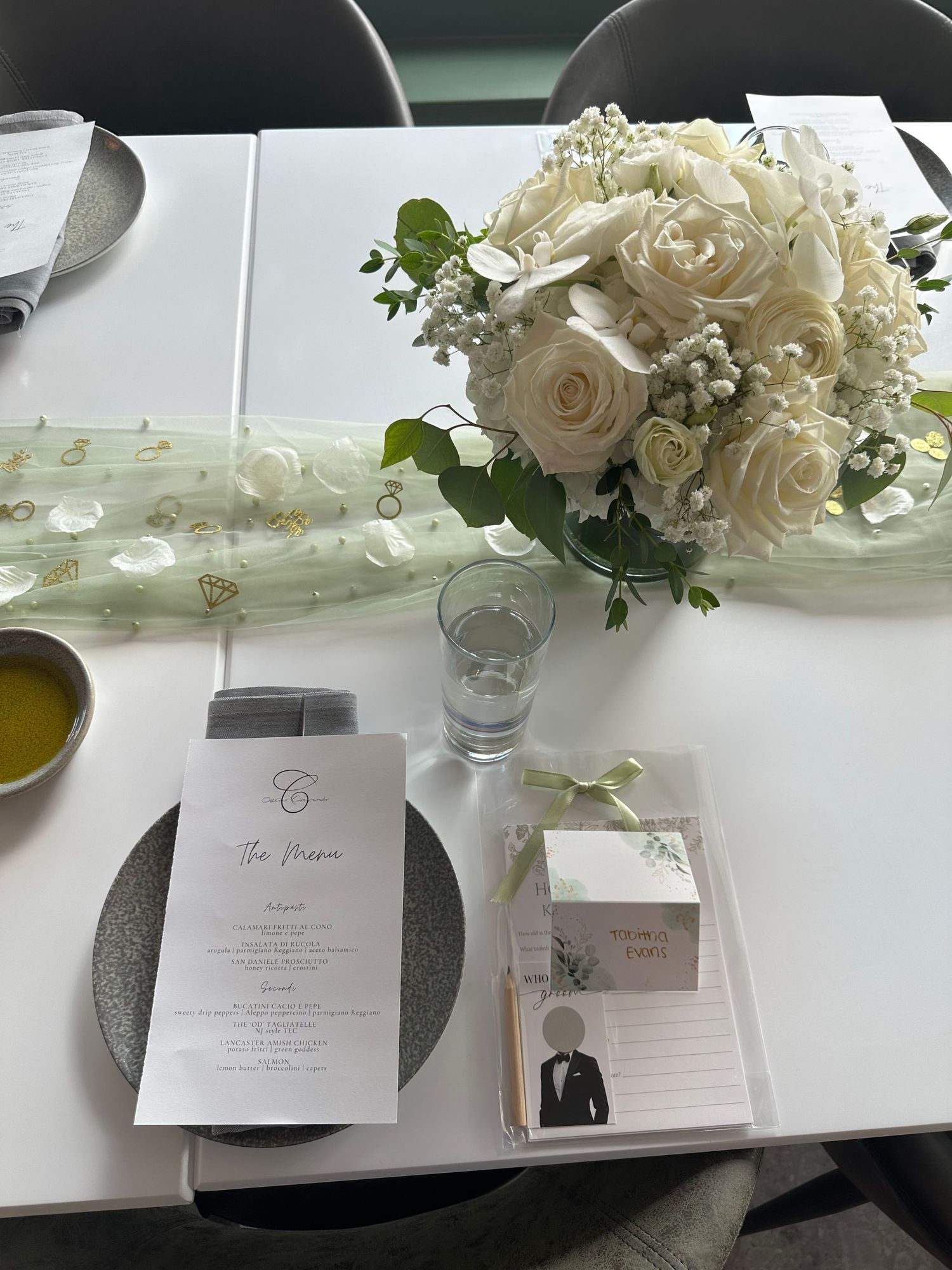 Bridal shower table setting, content creation, new jersey