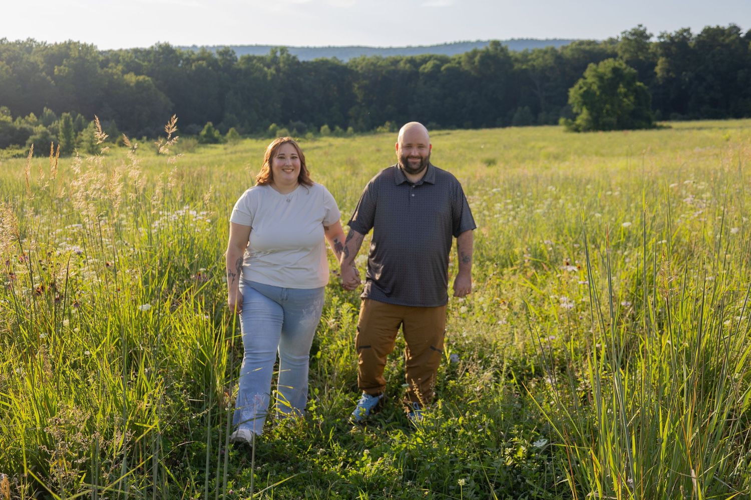 Engagement session at Ballas Park in Wind Gap, PA