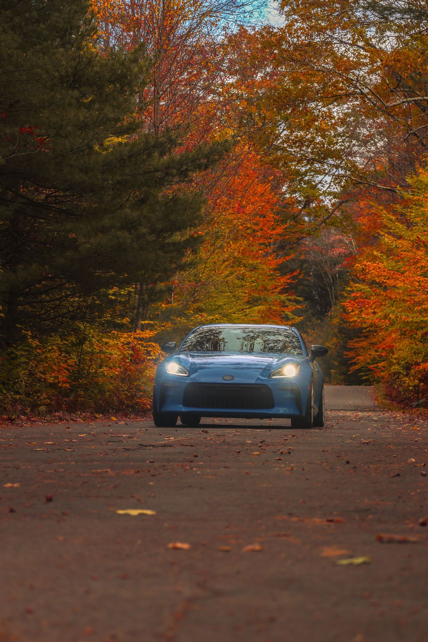 Automotive Photography featuring Toyota GR 86 in the fall season