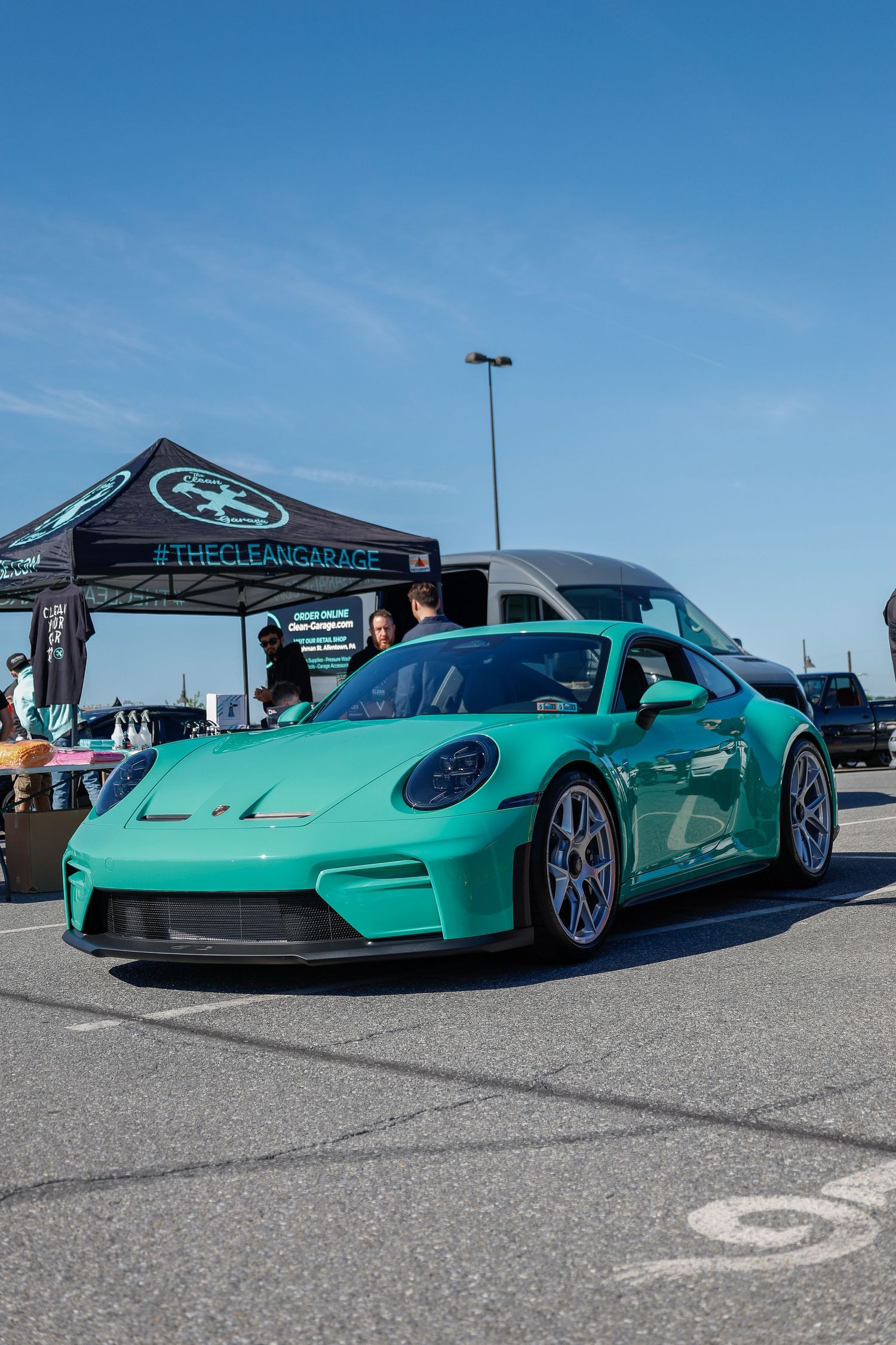 cars and coffee at iron pigs stadium