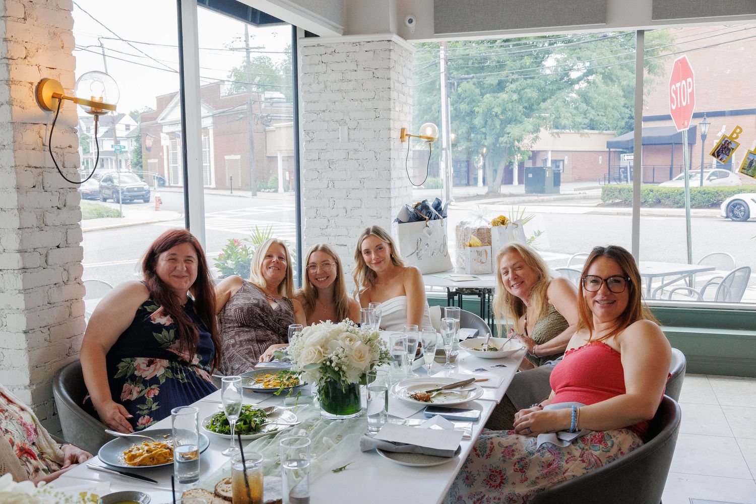 Group photo during bridal party