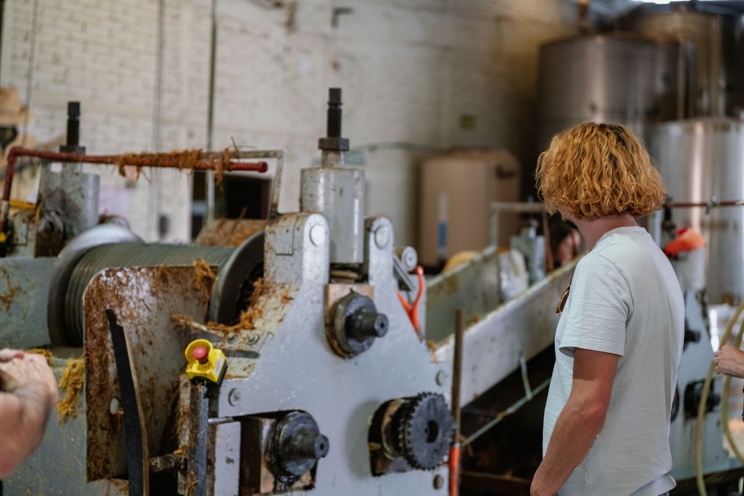 Industrial workspace with machinery and equipment in a manufacturing facility.