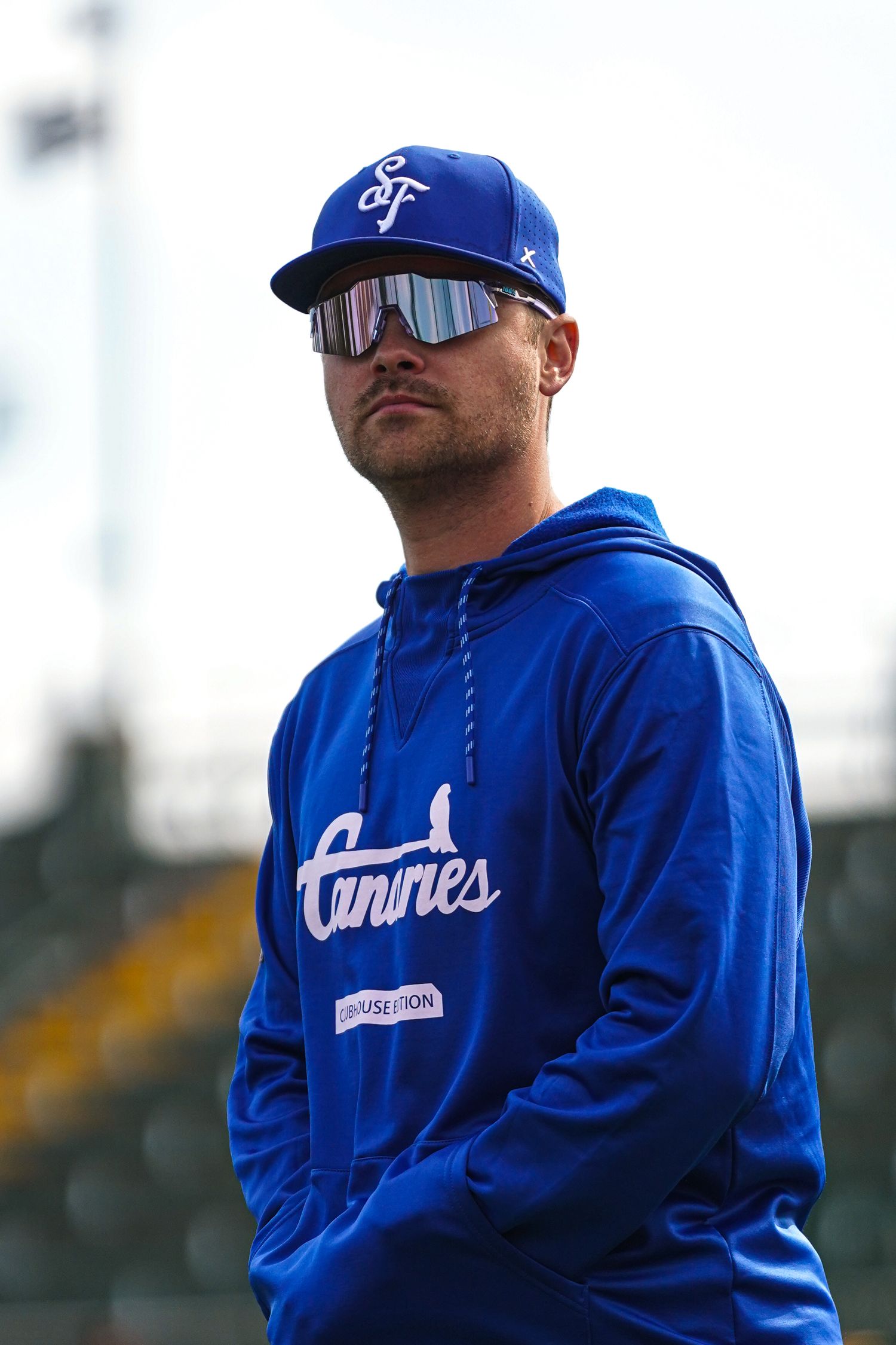 A photo of a Sioux Falls Canaries Baseball Player by Evan Patzwald Media.