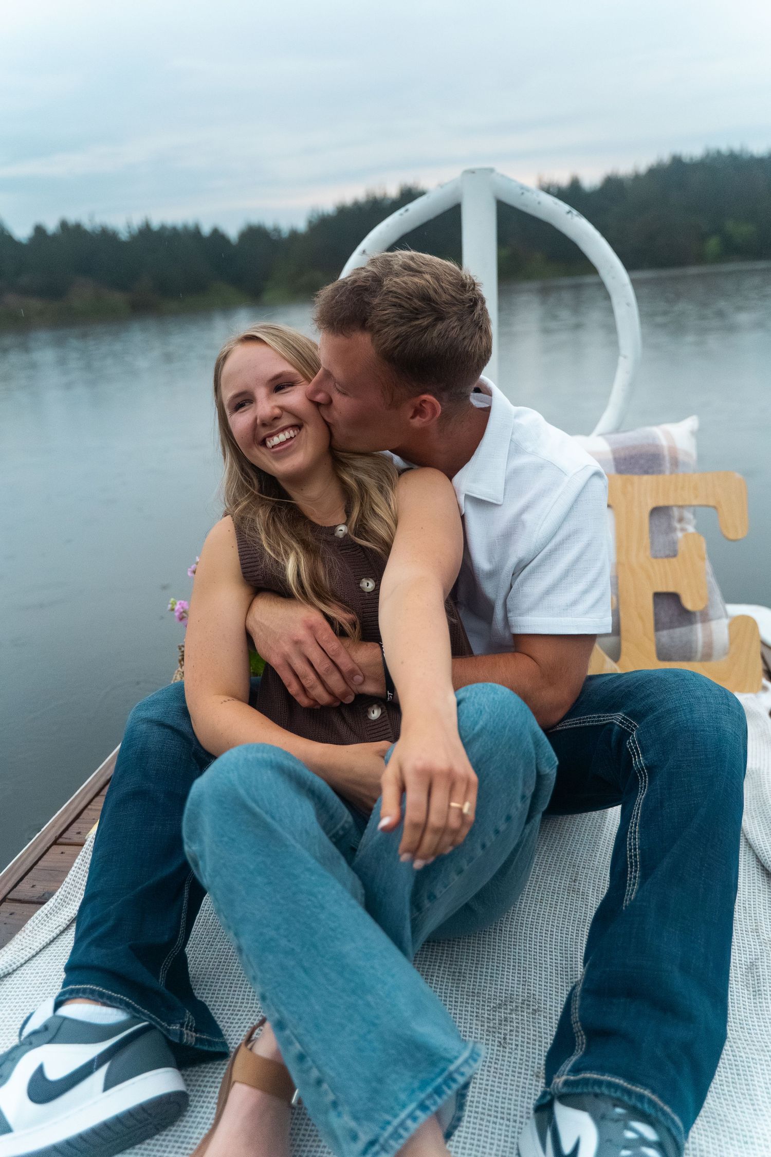 A portrait of an engagement session by Evan Patzwald Media.