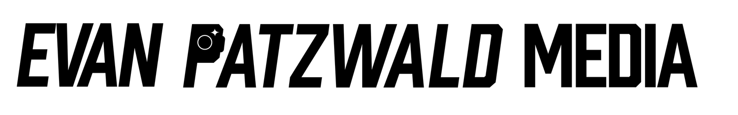 A wordmark for Evan Patzwald Media.