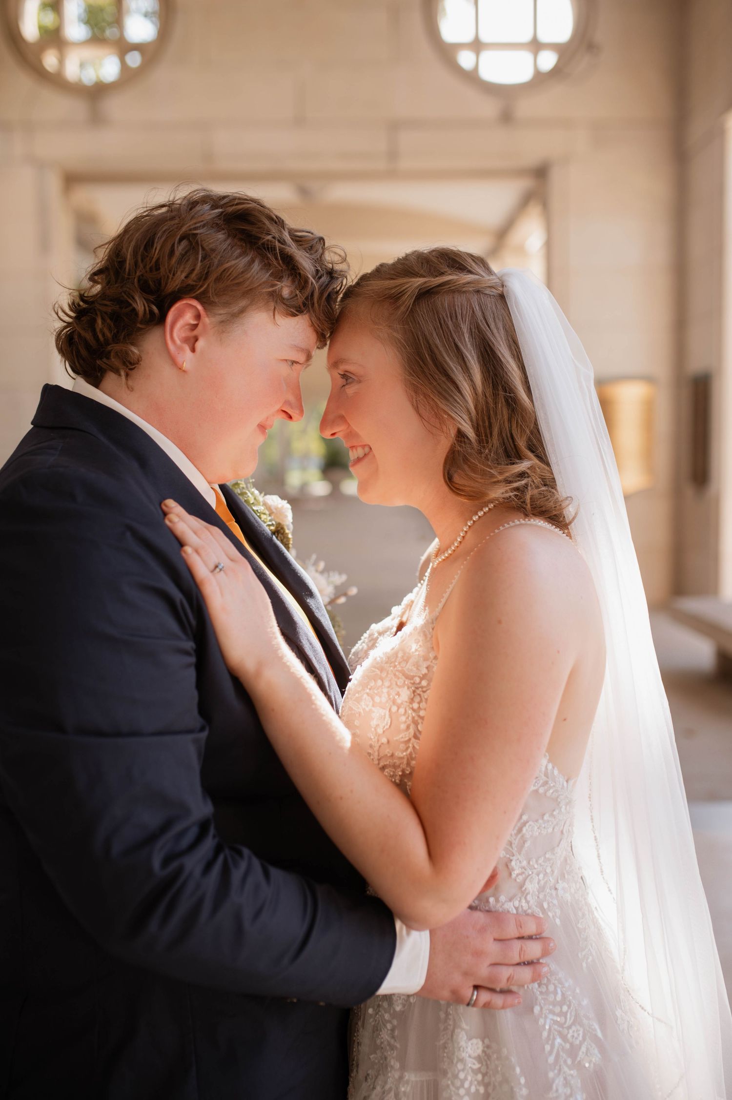 two married people embracing