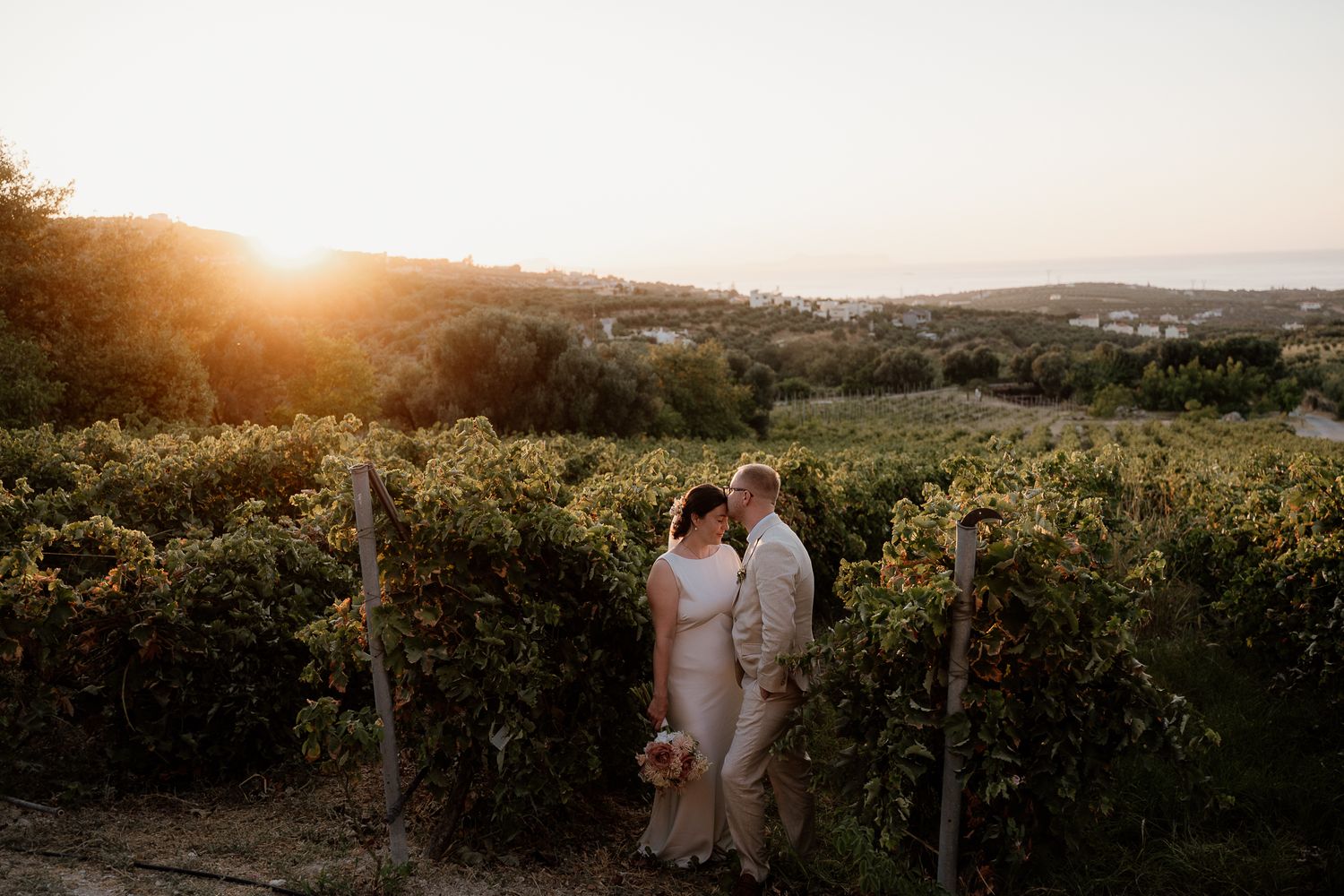 couple photoshoot documentary wedding photographer in Agreco Farms Crete Greece