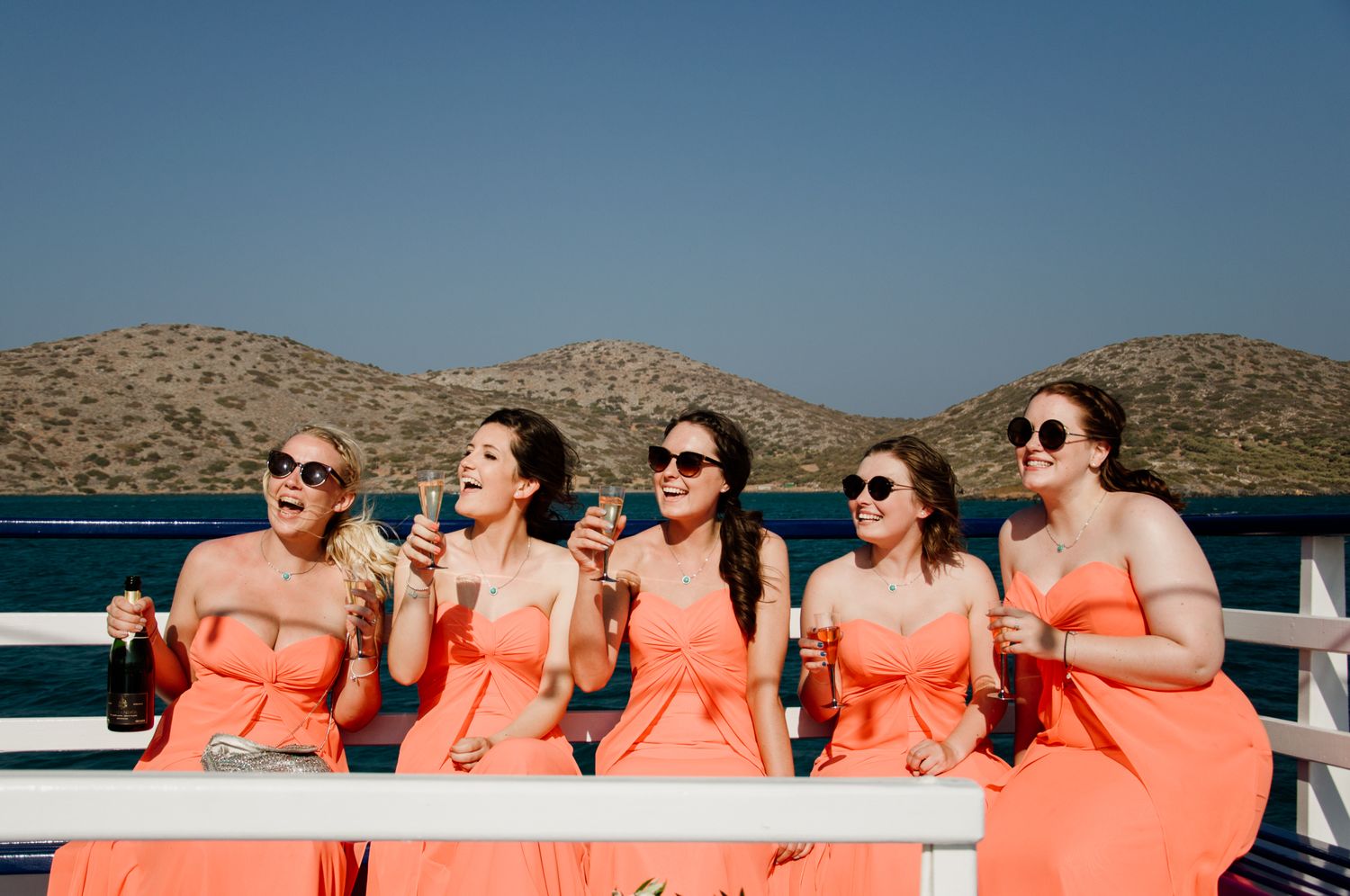 minimal grecian beach wedding photography in Elounda, Crete