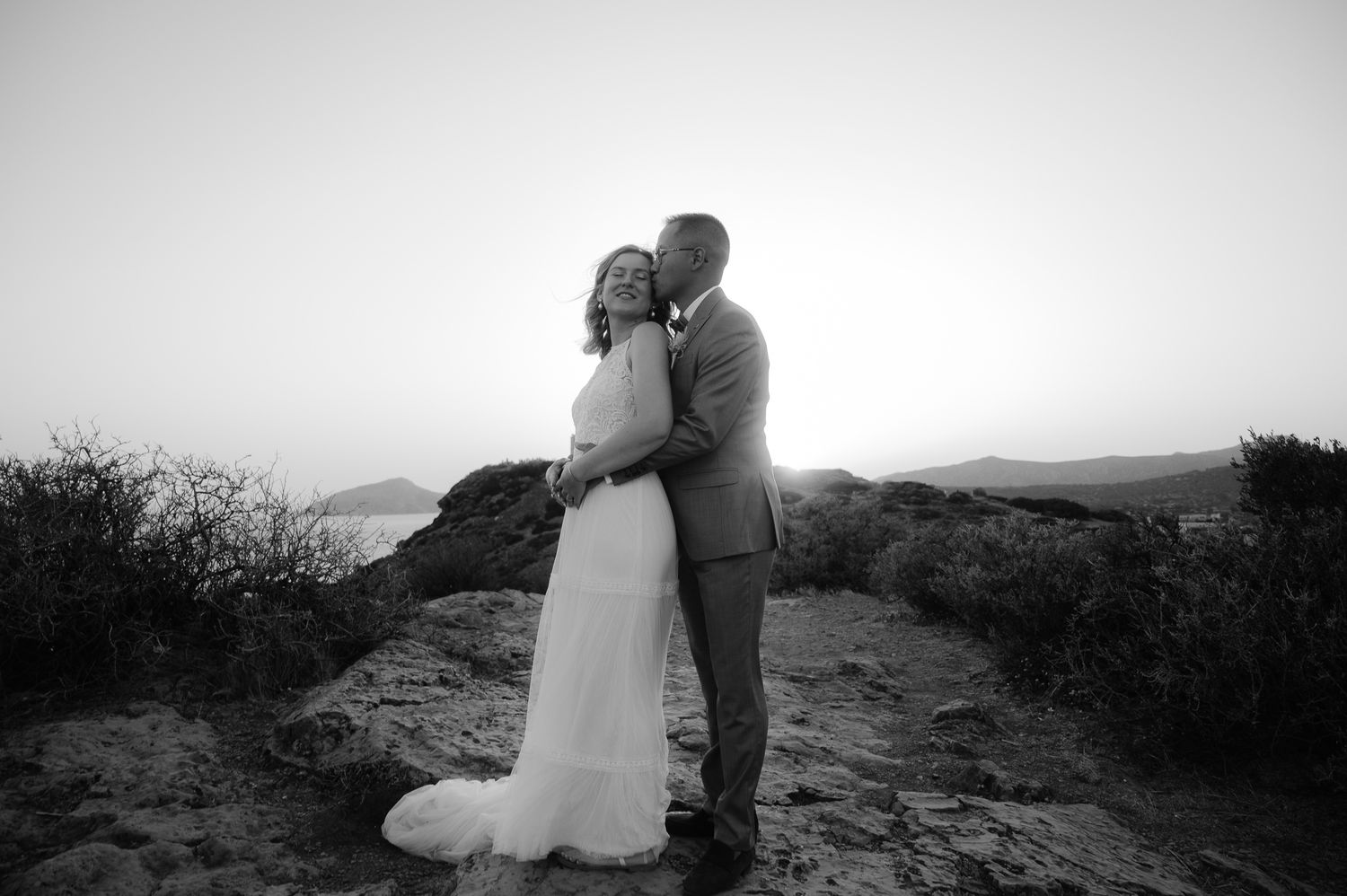 boho beach intimate wedding photographer Athens riviera Greece