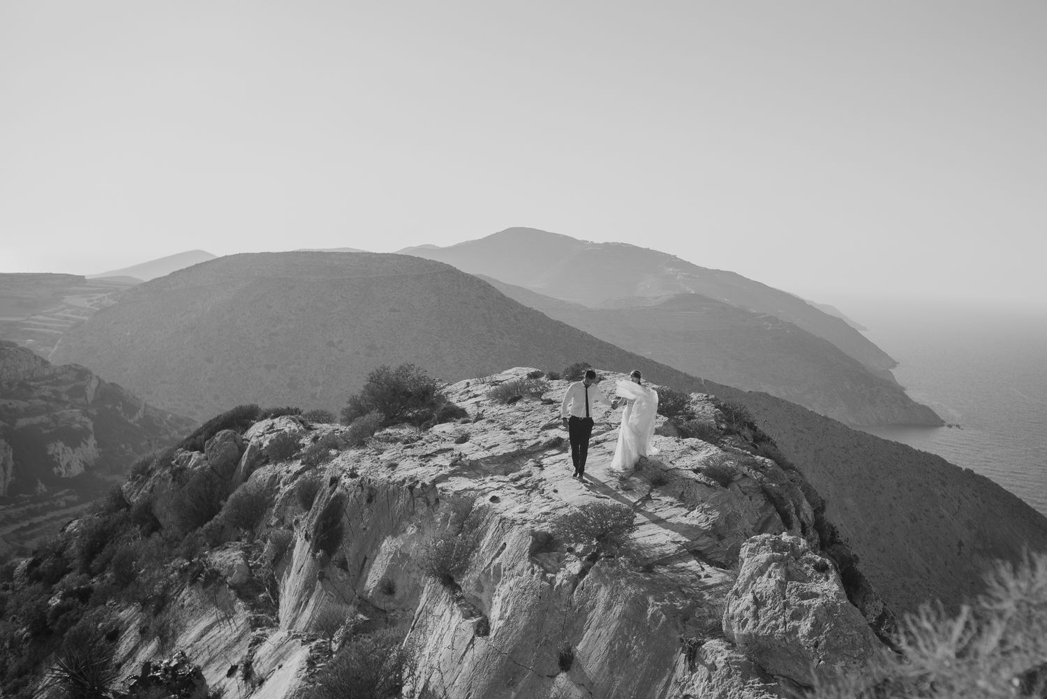 cinematic film wedding photography in Paros, Greece