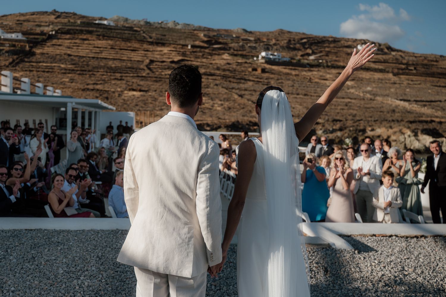 elegant island wedding photographer in Tinos Mykonos Greece