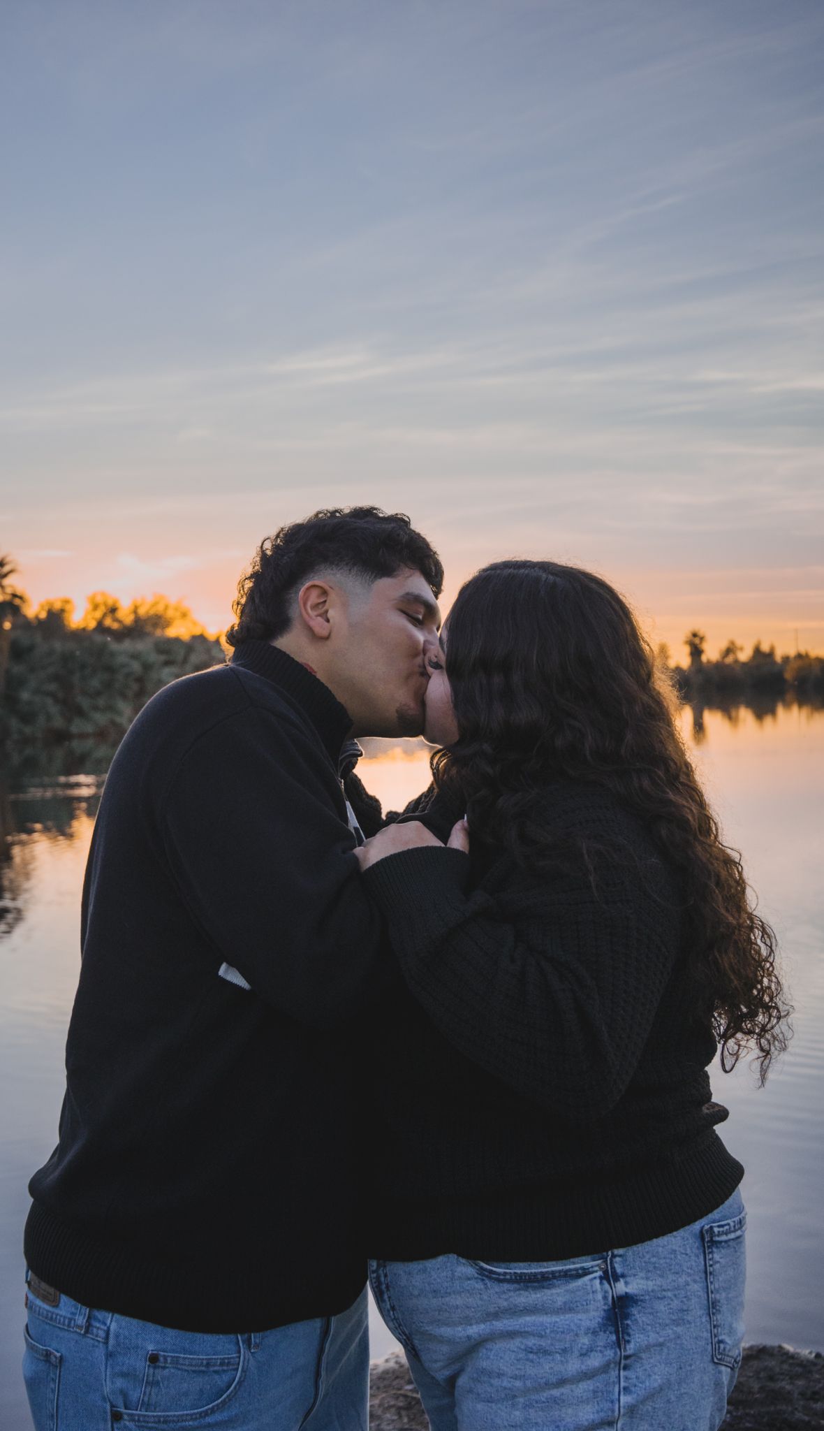 darker professional photo at sunset