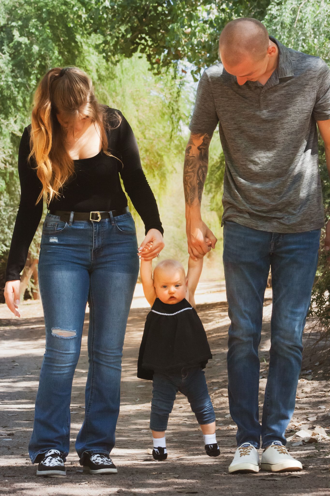 a small family photoshoot