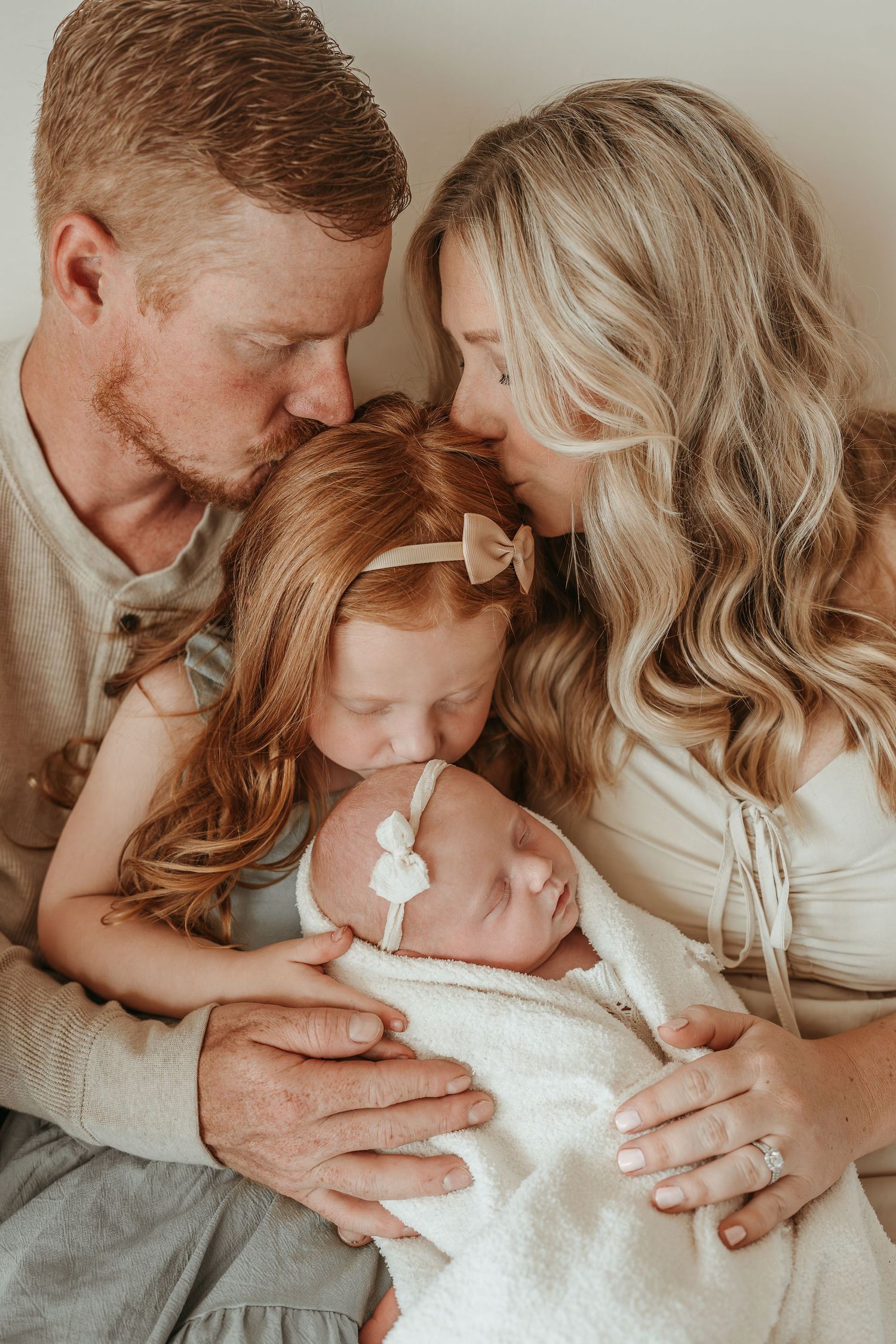 Studio newborn session in East Troy, Wisconsin