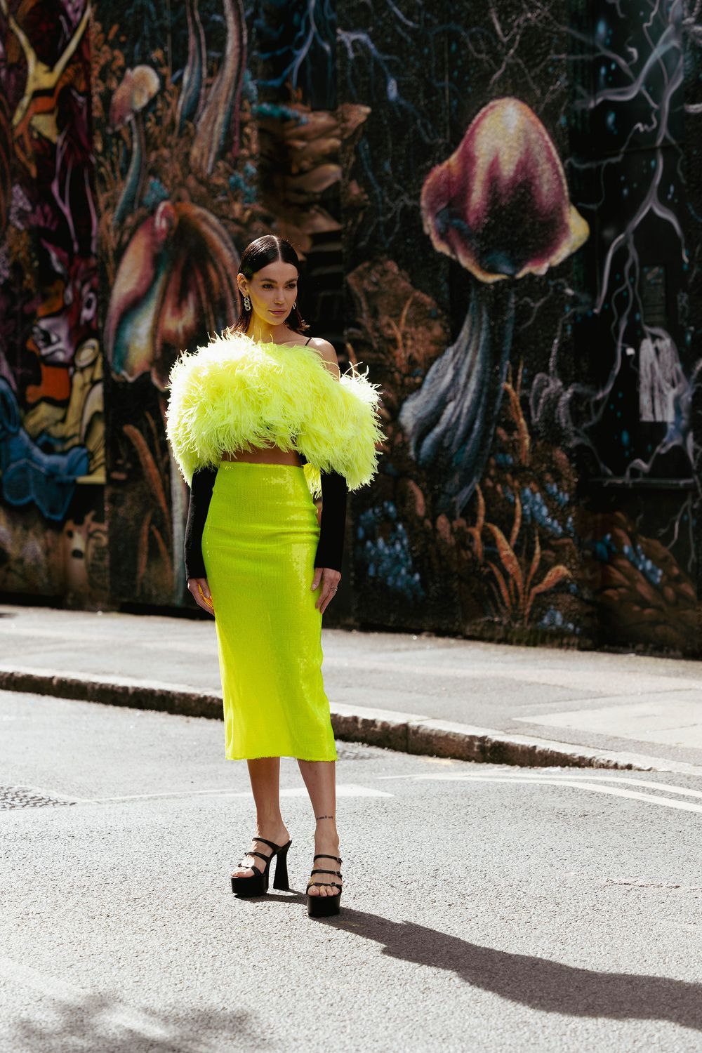 London fashion photographer – editorial street style portrait during London Fashion Week, captured by Shot by Farheenxo