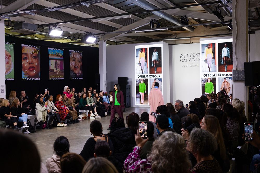 Professional fashion runway photography from the Stylist Live Catwalk, captured by Farheen Shaikh