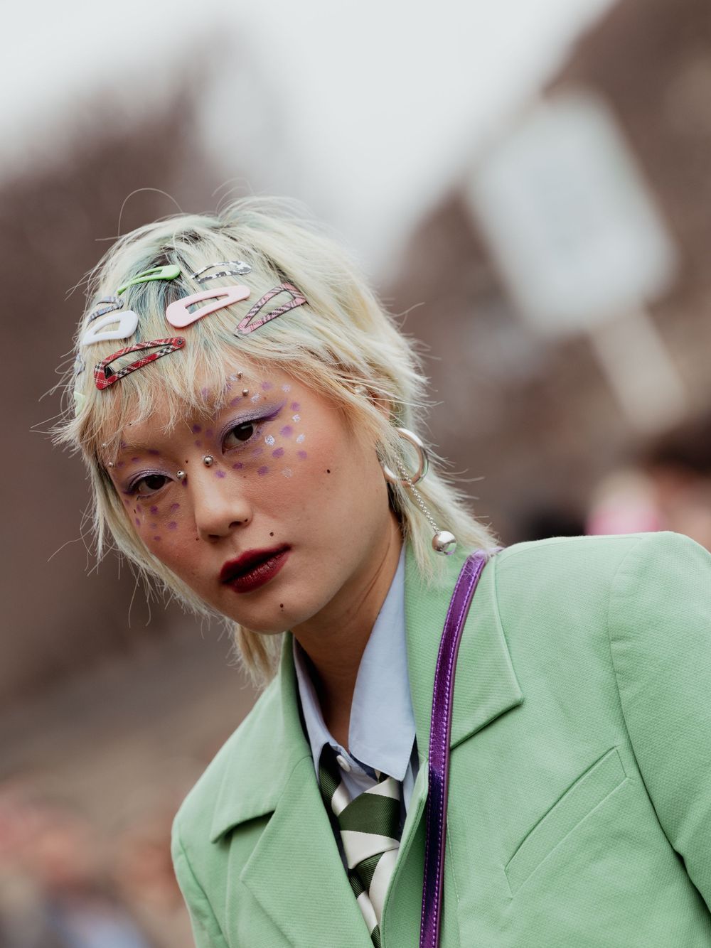 London fashion photographer – editorial street style portrait during PFW, captured by Farheen Shaikh.