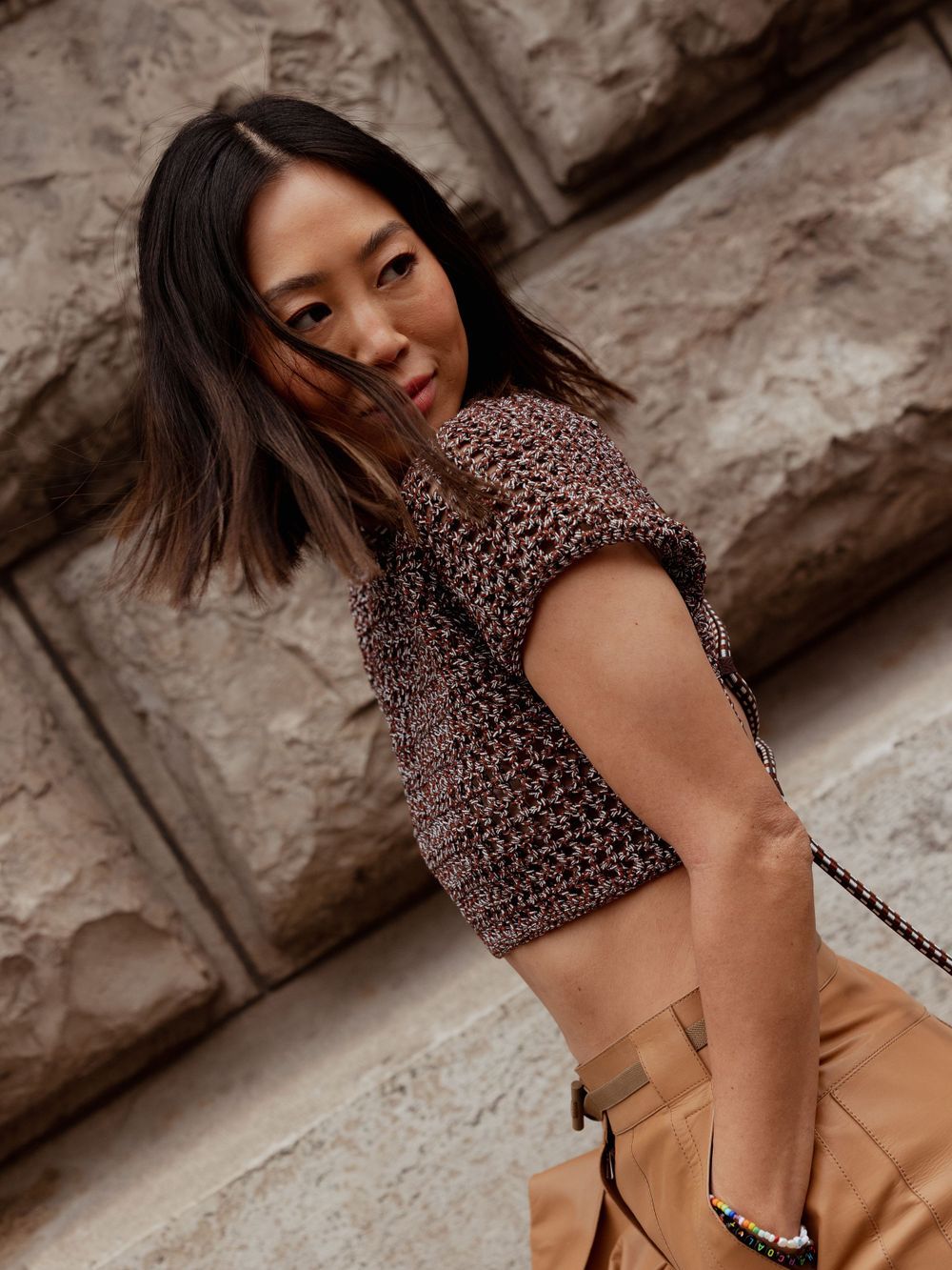 London fashion photographer – editorial street style portrait during PFW, captured by Farheen Shaikh.