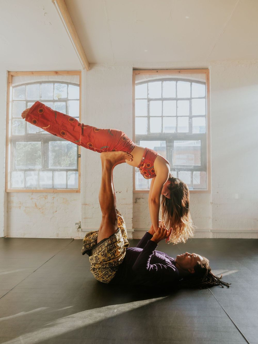 Commercial and branding photography for Acroyoga Studio in London