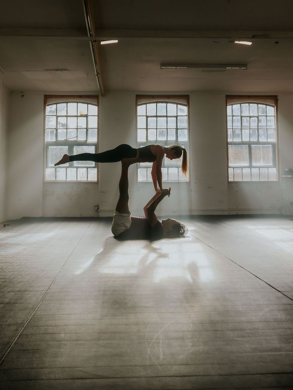 Commercial and branding photography for Acroyoga Studio in London