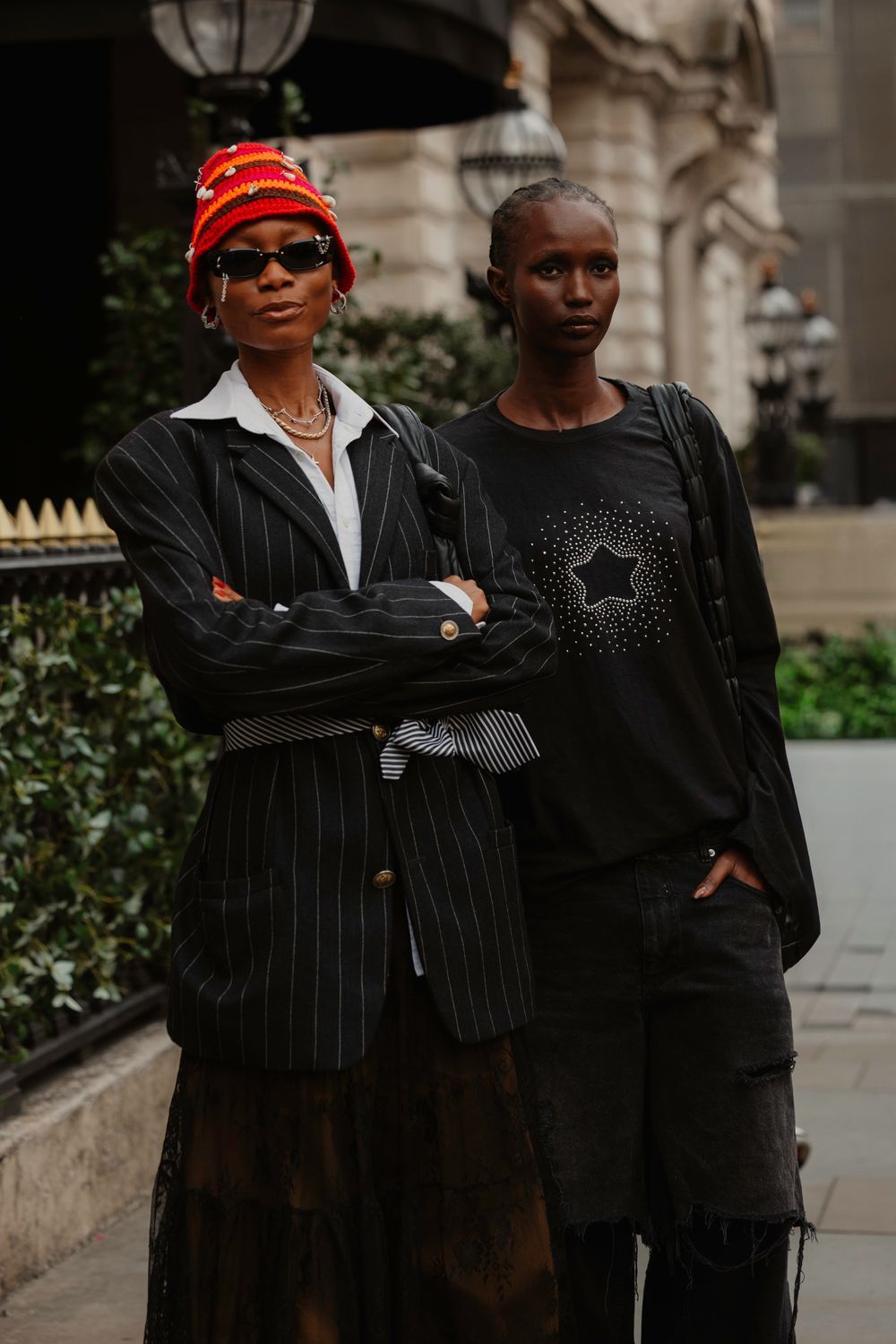 Editorial Portrait of Model Off Duty at London Fashion Week